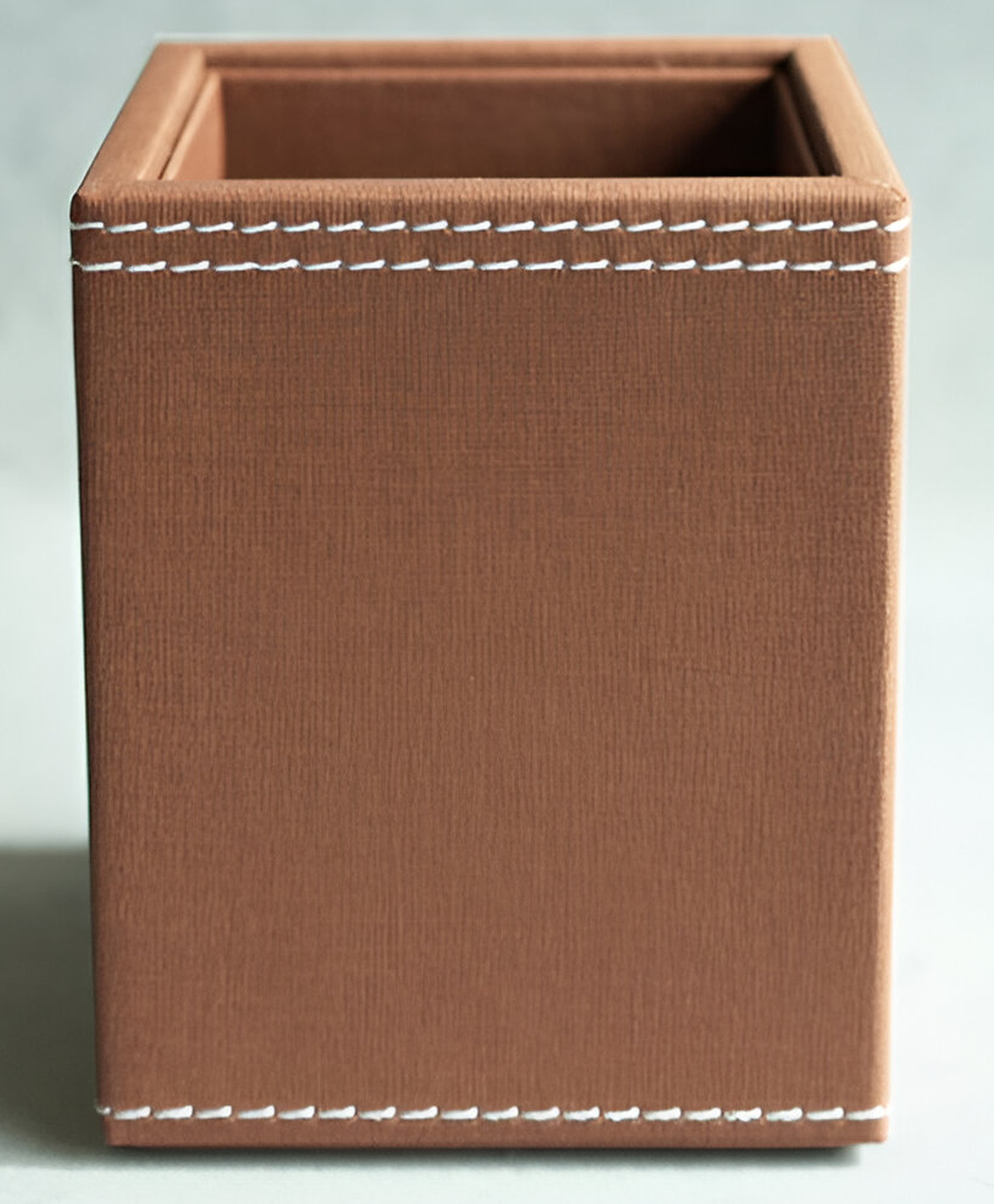 Stor Umber Brown PU Leather Stationery Holder | Stylish Desk Organizer for Home & Office-image-7