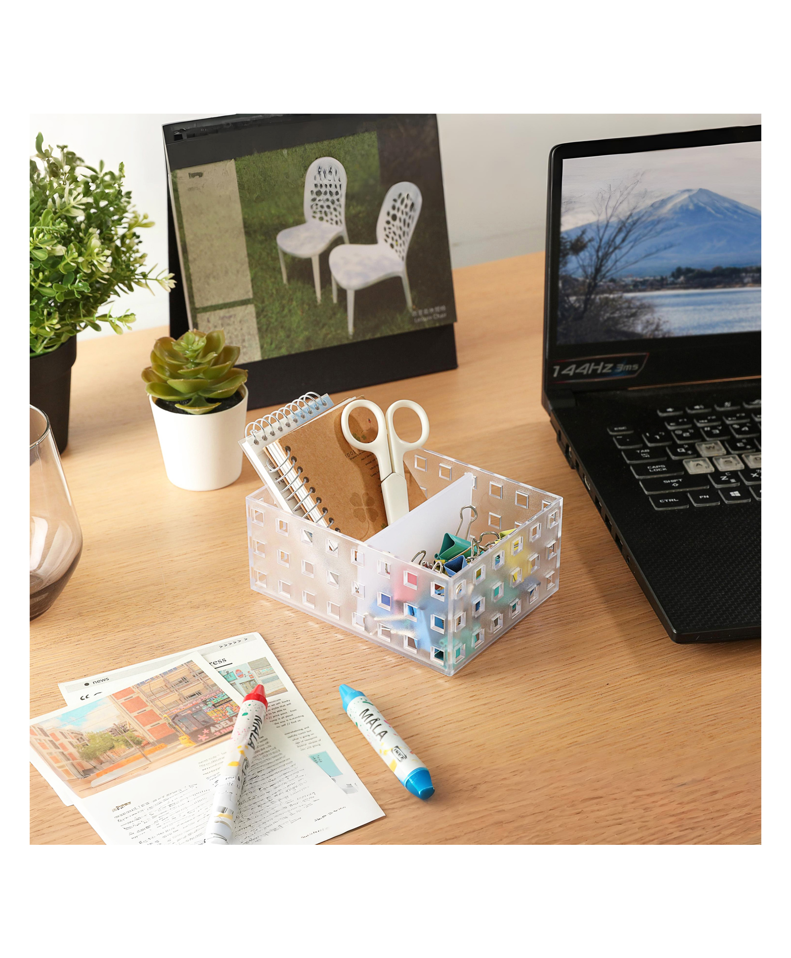 STOR Modular Polystyrene Storage Organiser | With Rubber Feet | Frosted White-image-8