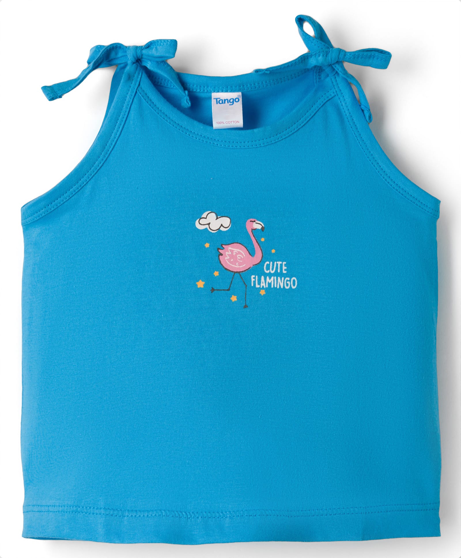 Tango Single Jersey Knit Sleeveless Flamingo Printed Slip - Royal Blue-image-32