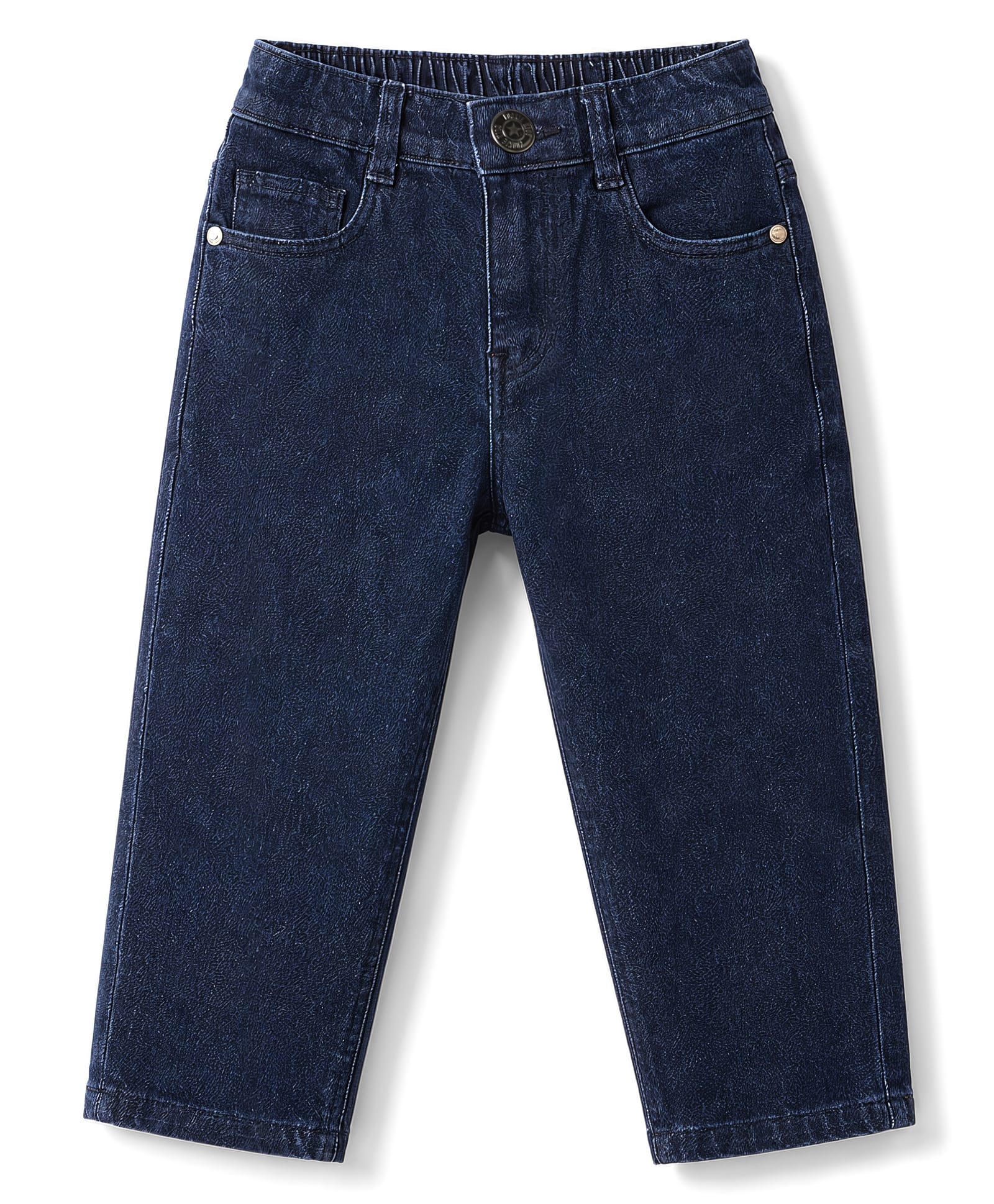 kookie kids india Kookie Kids Denim Full Length Washed Jeans - Navy Blue-picture-19