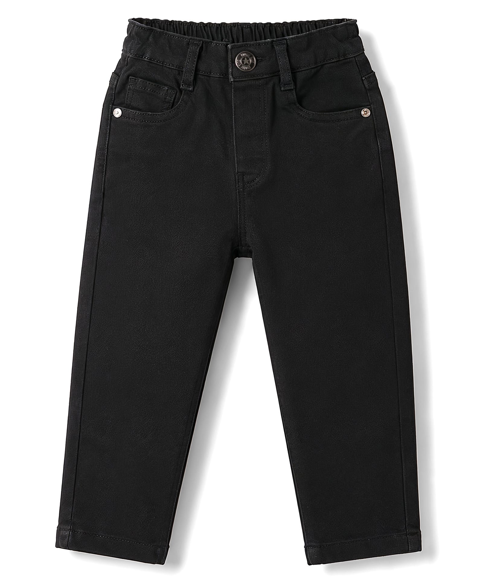 kookie kids india Kookie Kids Denim Full Length Washed Jeans - Black-picture-23