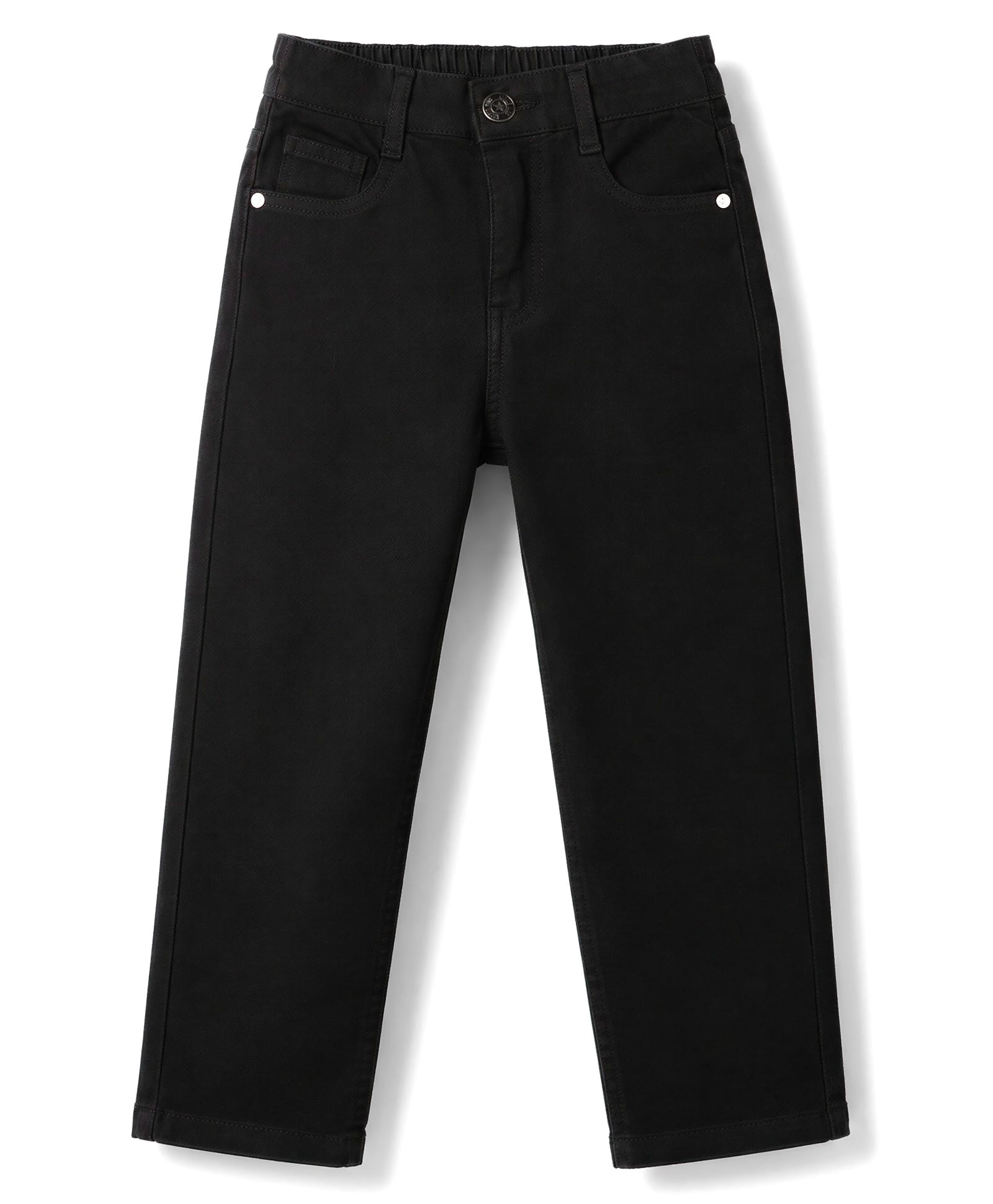 kookie kids india Kookie Kids Denim Full Length Washed Jeans - Black-picture-14
