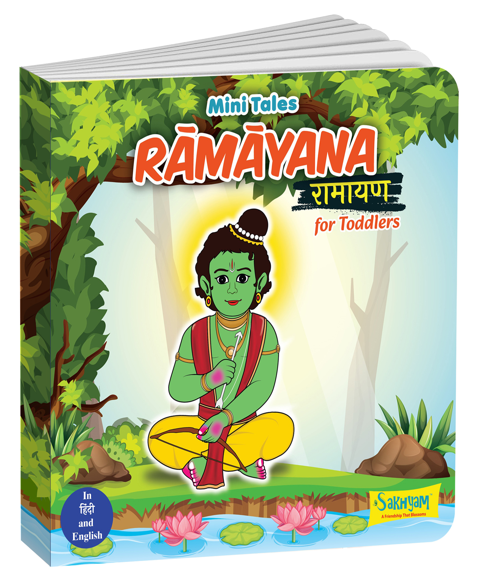 Mini Tales: Ramayana for Toddlers, Story Board Book [2-in-1 Language: HINDI & ENGLISH]-image-19