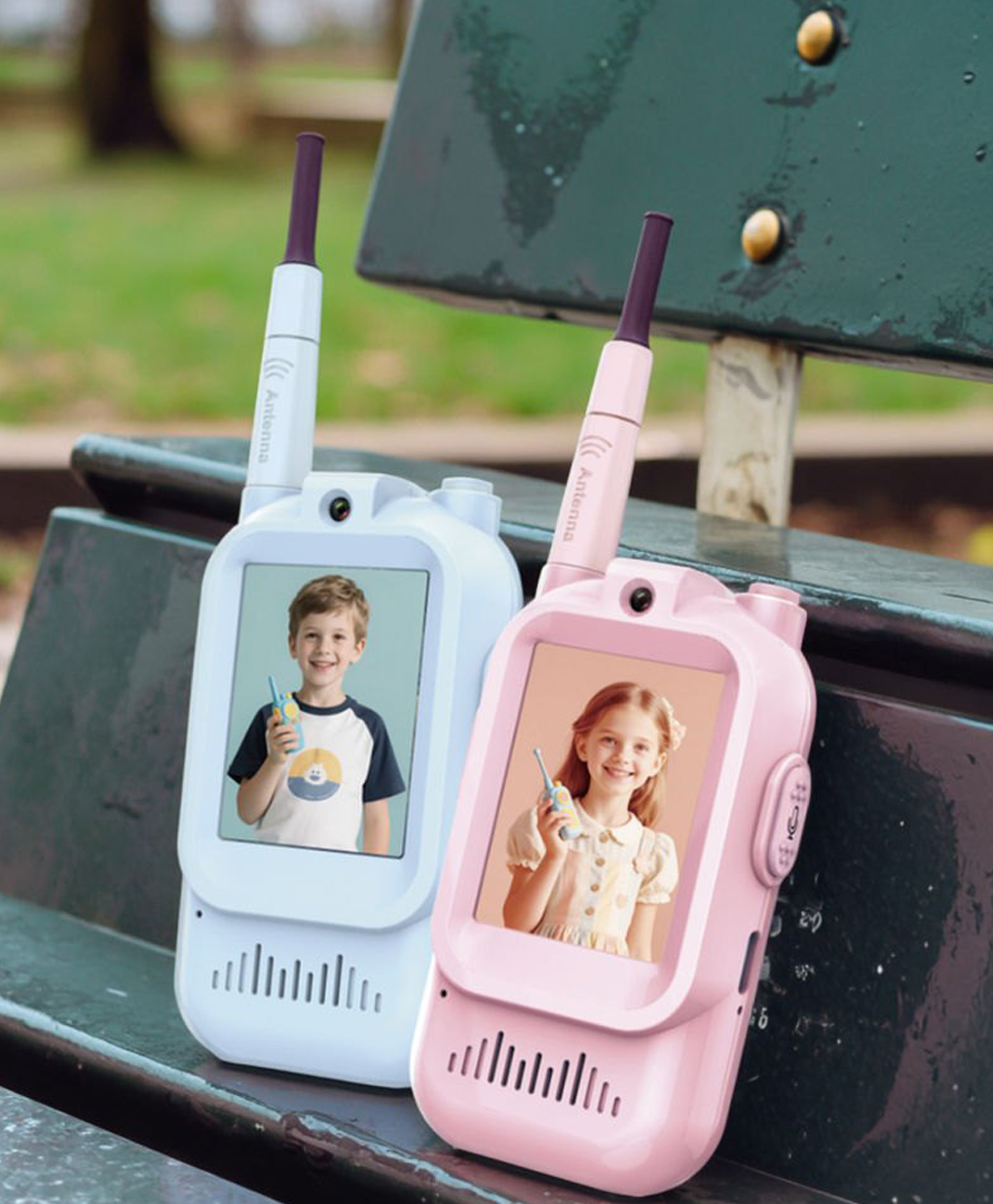 Sanjary Children's Video Walkie-Talkie Handheld Rechargeable Mobile Phone-Shaped Wireless Walkie talkie Toy for Boys Girls-picture-28