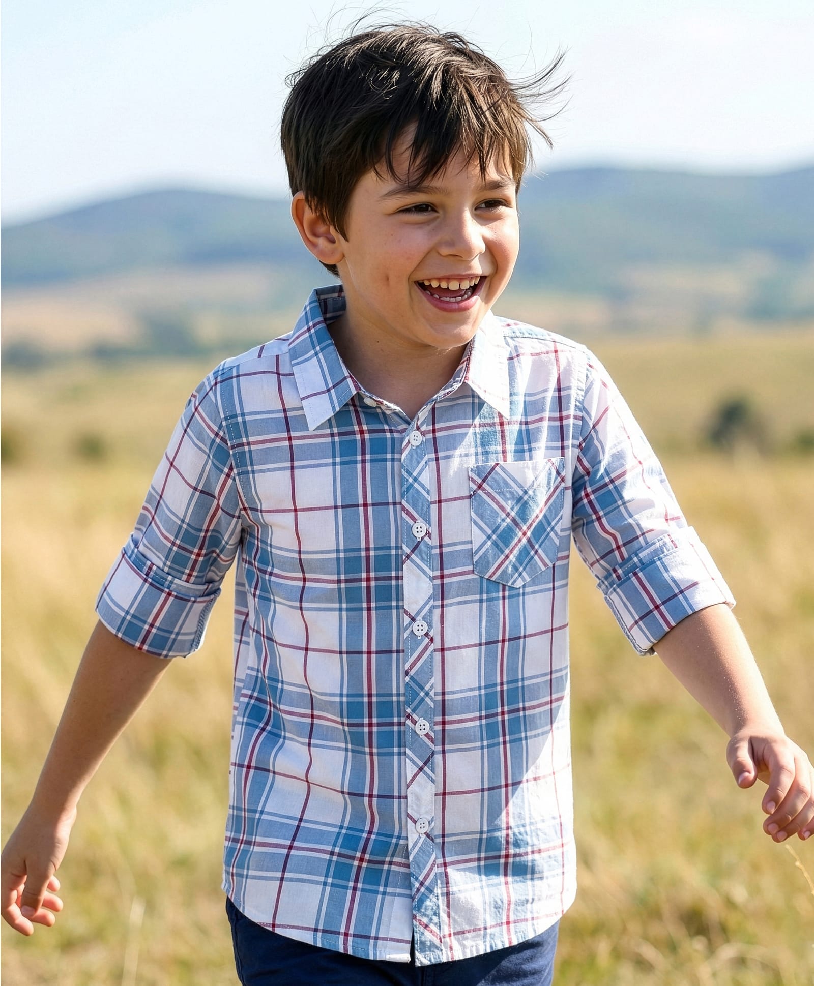 Pine Kids Cotton Woven Full Sleeves Checks Shirt - Multicolor