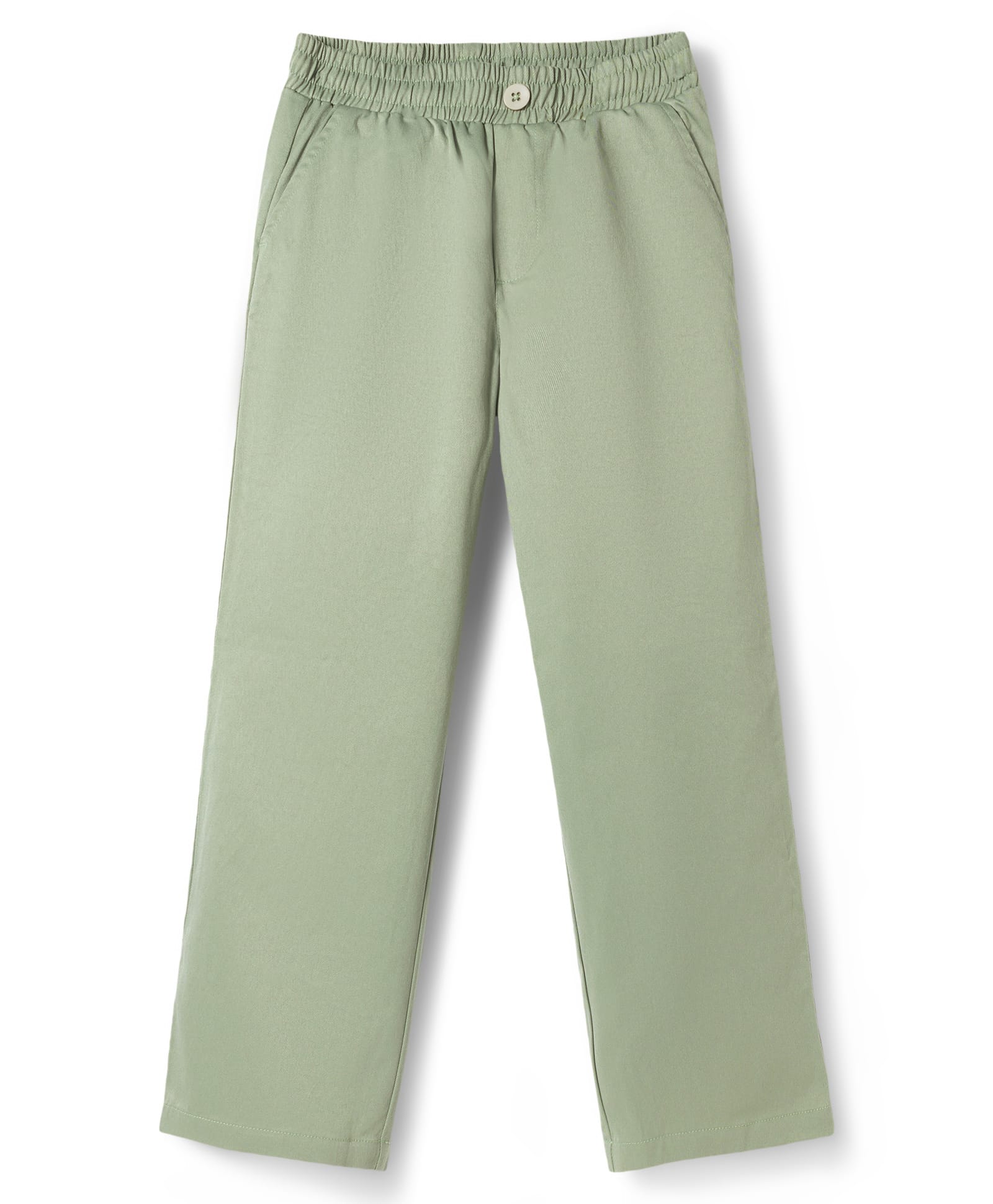 kookie kids india Kookie Kids Woven Full Length Solid Trouser - Light Green-picture-20
