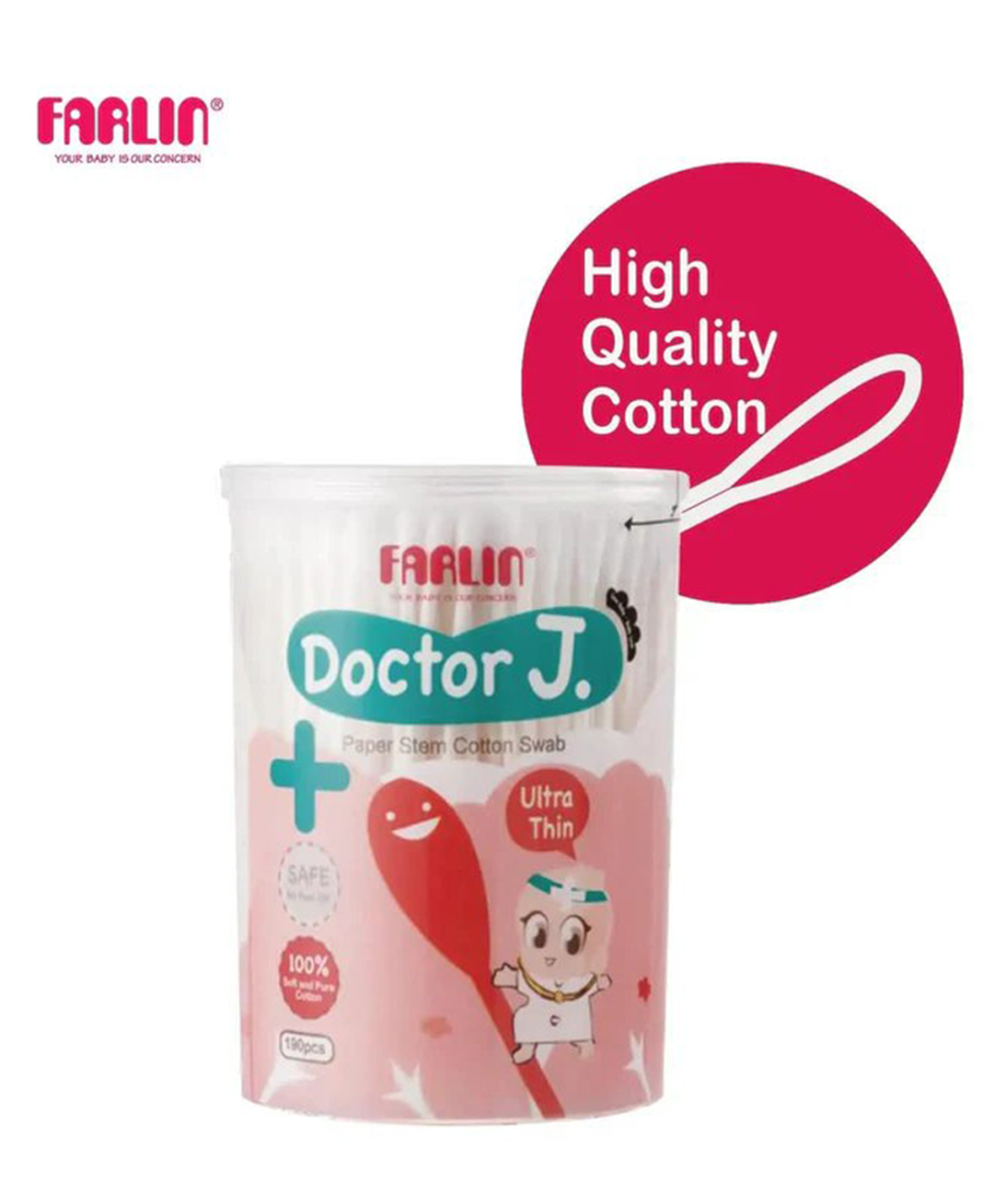 Farlin BCB-006 Paper-Stem Cotton Swab Eco-Friendly Baby Cotton Buds for Safe Ear Cleaning-picture-28
