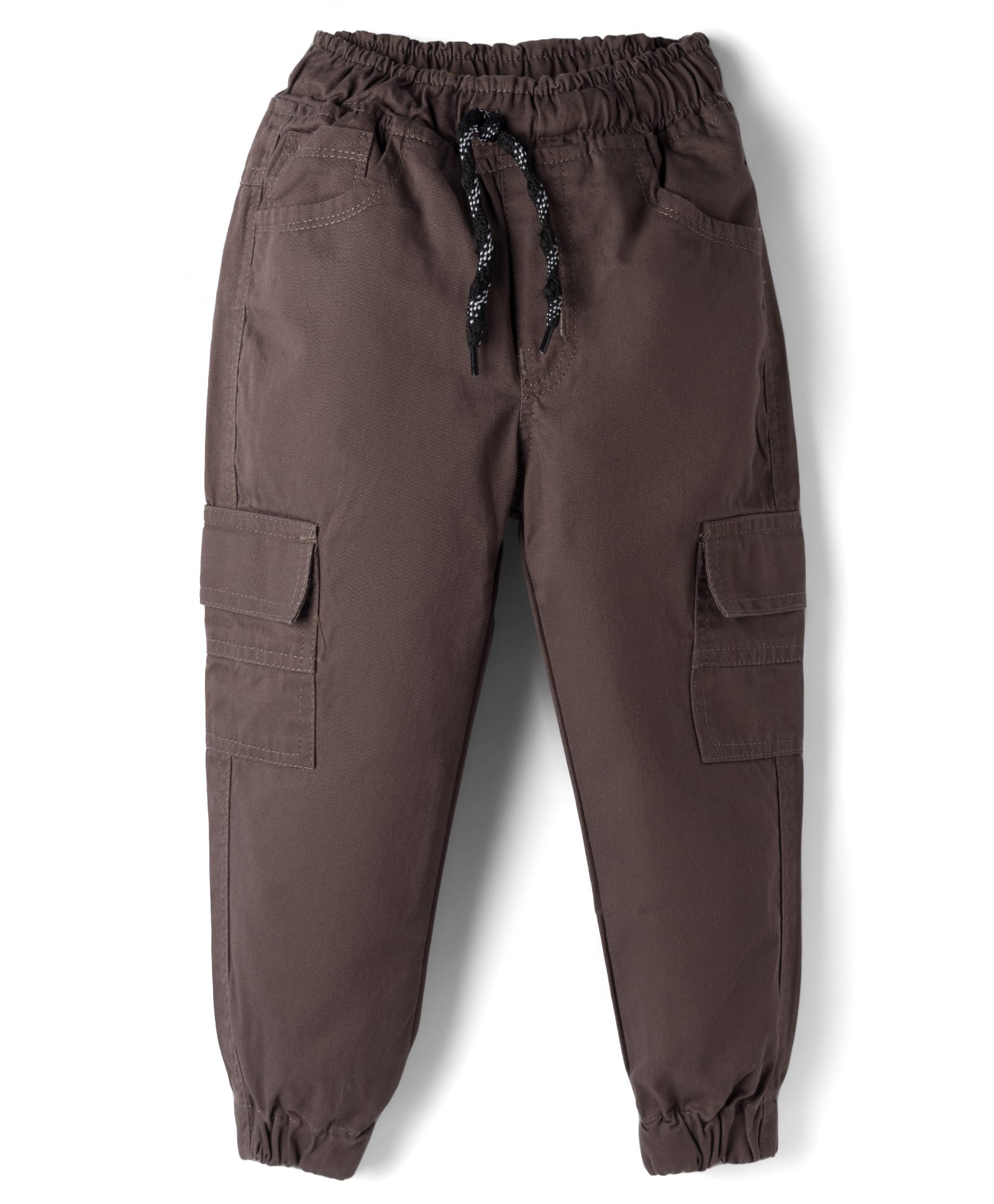 Rikidoos Cotton Woven Full Length Solid Cargo Pant - Charcoal Grey-picture-22