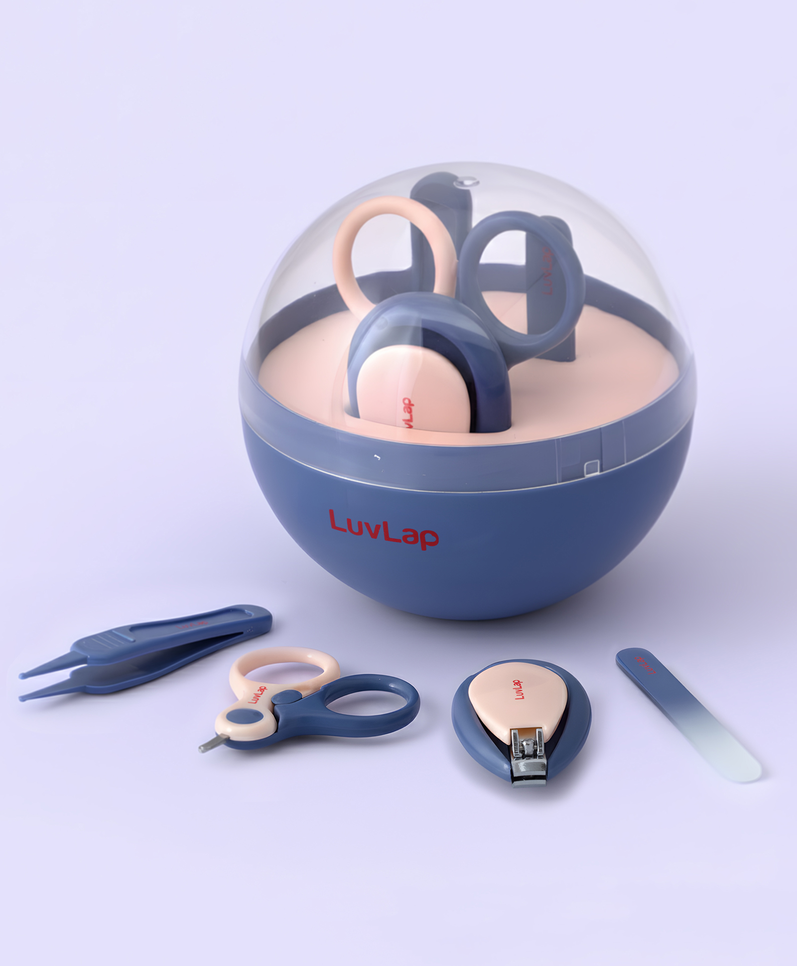 LuvLap 4 in 1 Baby Grooming Set with Cute Case, Nail Scissors, Clipper, File & Tweezers, BPA Free, Compact & Travel Friendly - Multicolor-picture-40