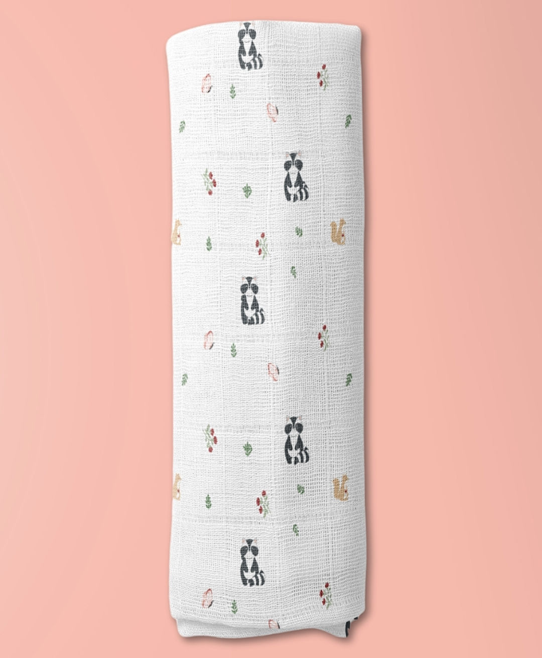 Haus & Kinder Bloomingtail Muslin swaddle,120cm x 120cm-image-43