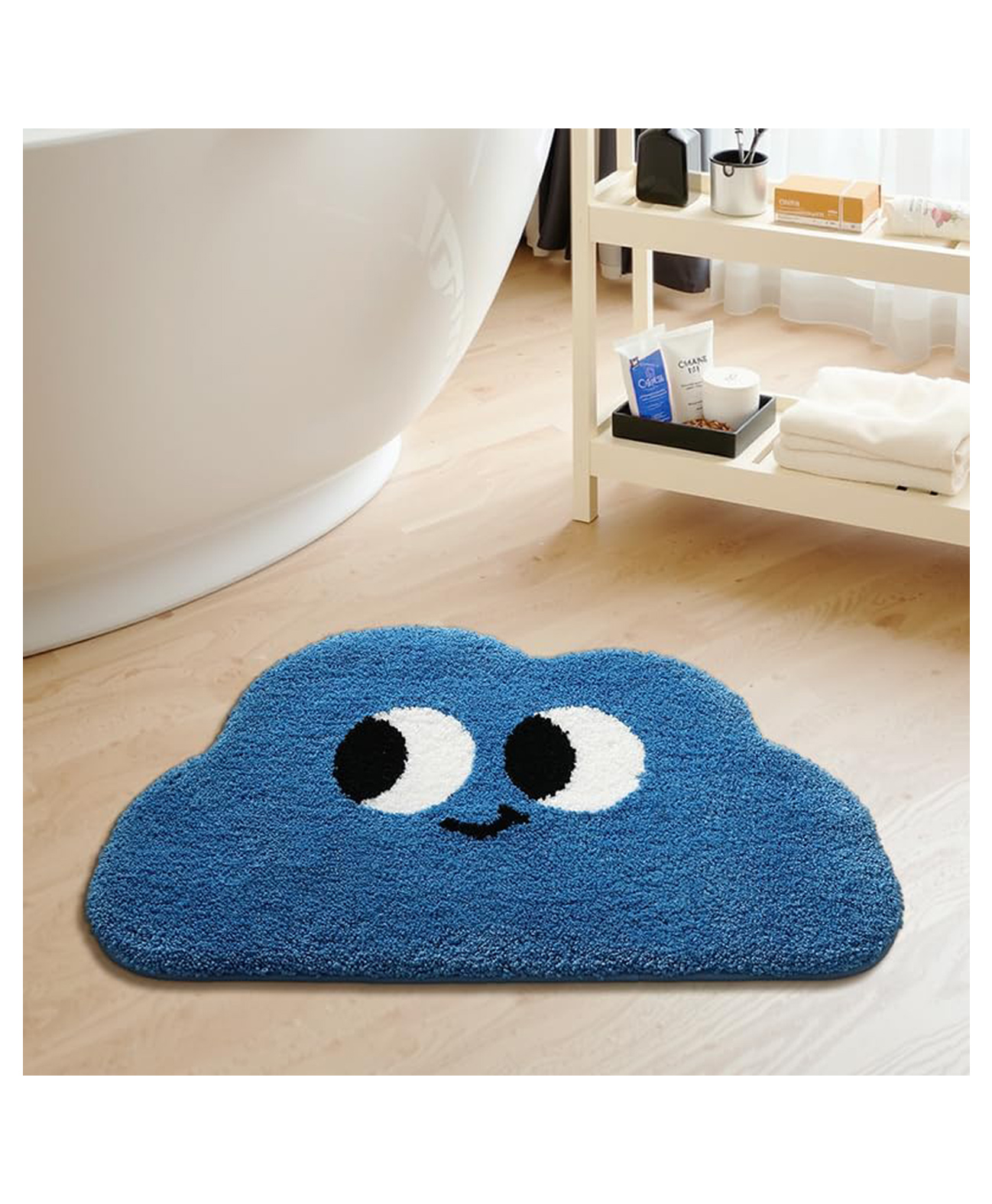 AAZEEM Mat Rugs Non-Slip Abstract Bath Rugs Cute Mat Washable for Tube |Rectangular Door Mat for Home |Easy Clean Indoor and Outdoor Floor |Blue|-picture-26