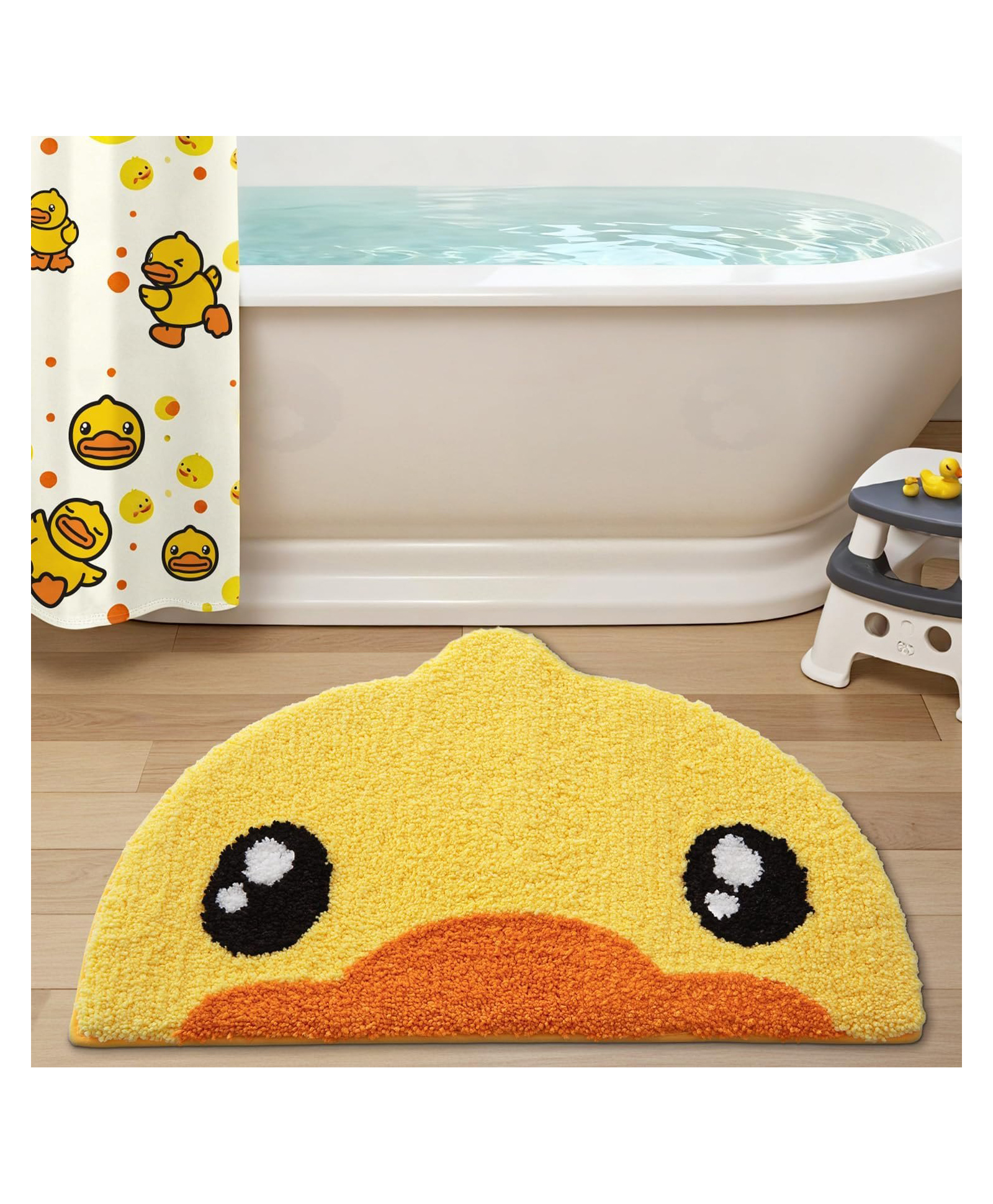 AAZEEM Mat Rugs Non-Slip Abstract Bath Rugs Cute Mat Washable for Tube |Rectangular Door Mat for Home |Easy Clean Indoor and Outdoor Floor |Yellow|-picture-25