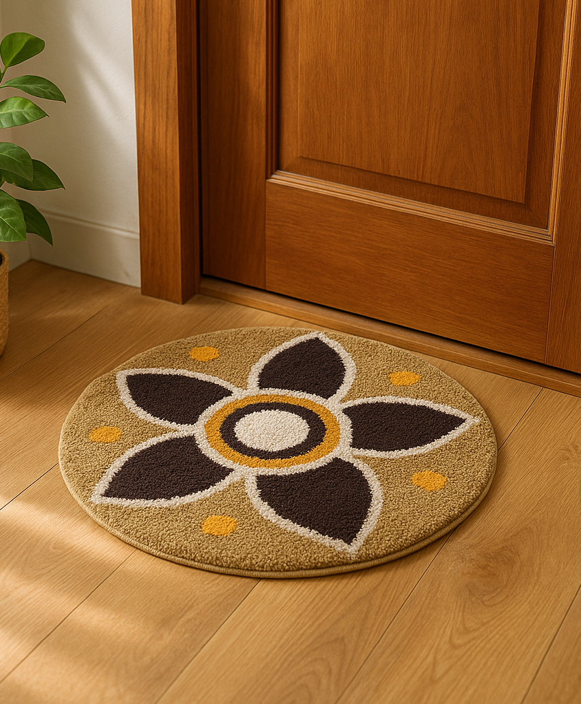 AAZEEM Mat Rugs Non-Slip Abstract Bath Rugs Cute Mat Washable for Tube |Rectangular Door Mat for Home |for Christmas,Lohri Festive |Easy Clean Indoor and Outdoor Floor |Multicolor|-picture-24