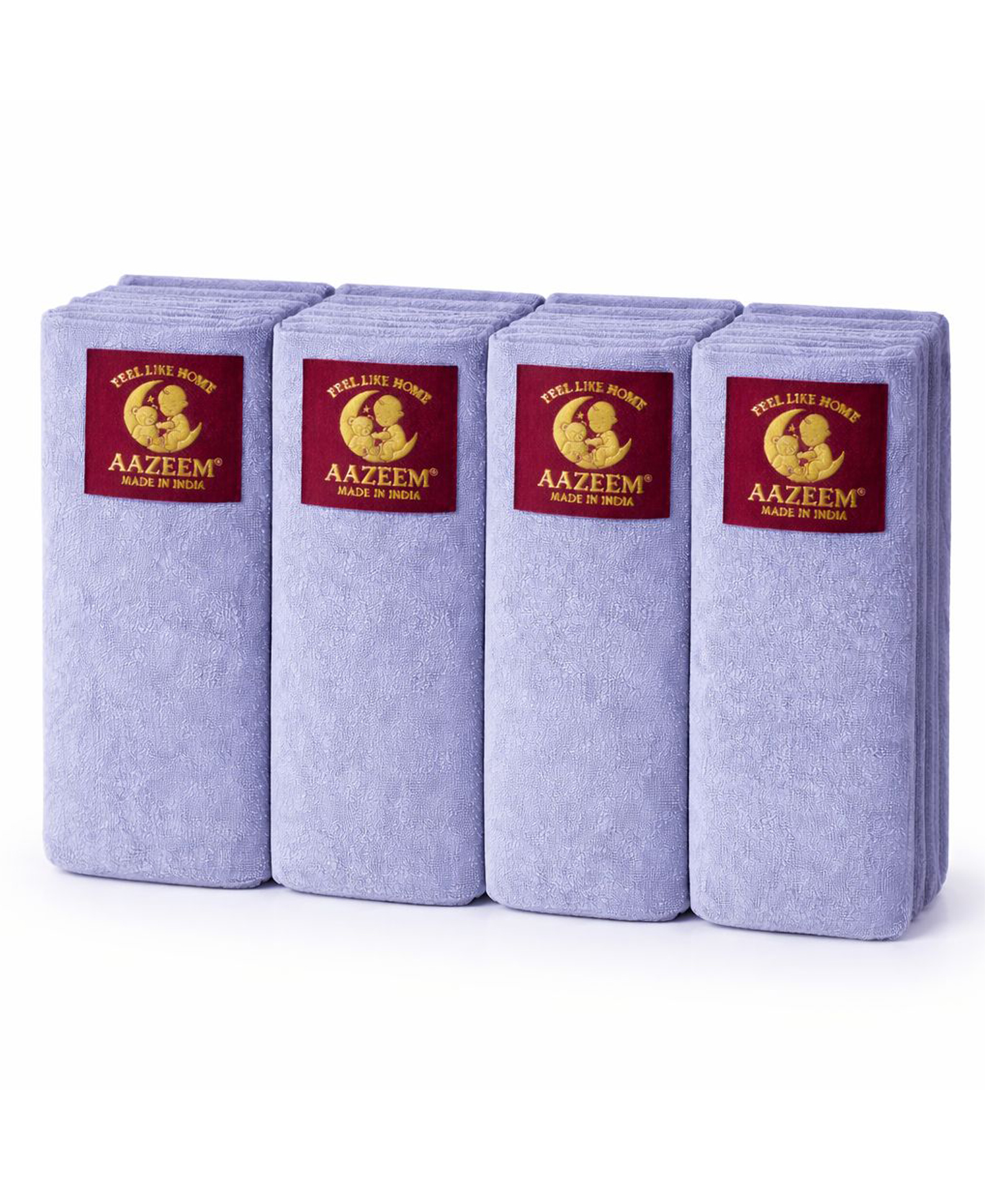 AAZEEM Grey Baby Sheet 20×30 Inch | Waterproof, Soft & Durable Baby Mattress Protector | Ideal for Cribs, Cots & Everyday Use - Pack of 4-picture-20