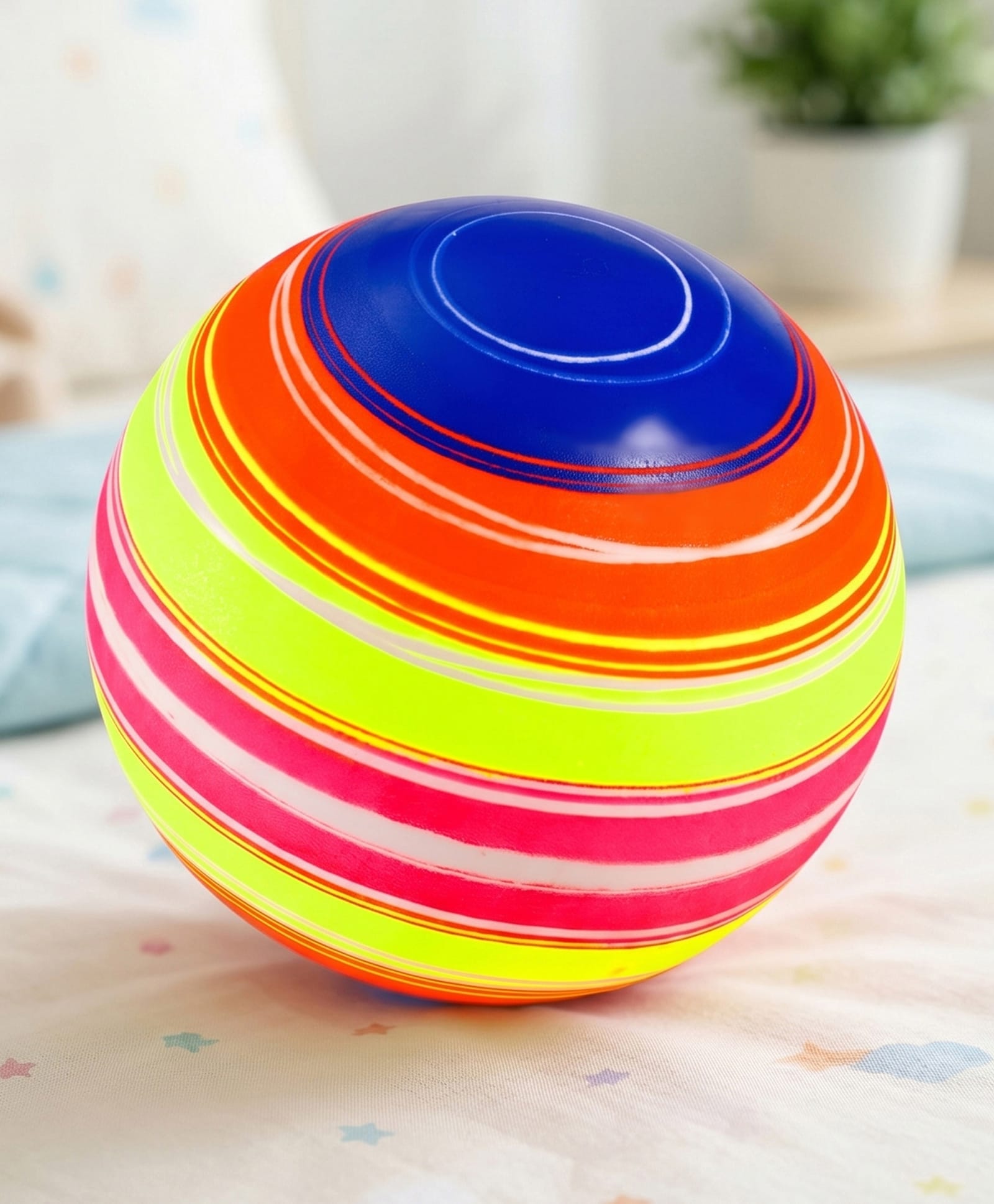 fab n funky Soft Scented Play Ball 6 Inch Multicolour| Soft & Lightweight Kids Ball| Indoor & Outdoor Play| Safe Material| Improves Motor Skill & Hand-Eye Coordination| Encourages Physical Activity-picture-14