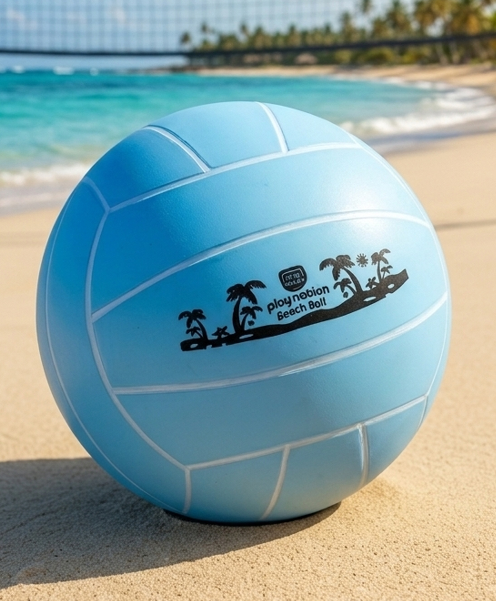 Play Nation Kids Beach Play Ball with Pin 9 Inch - Blue| Lightweight Soft Ball for Beach Fun| Pool & Outdoor Use| Perfect for Sand, Water & Party Play| Improves Hand-Eye Coordination & Motor Skills-picture-40