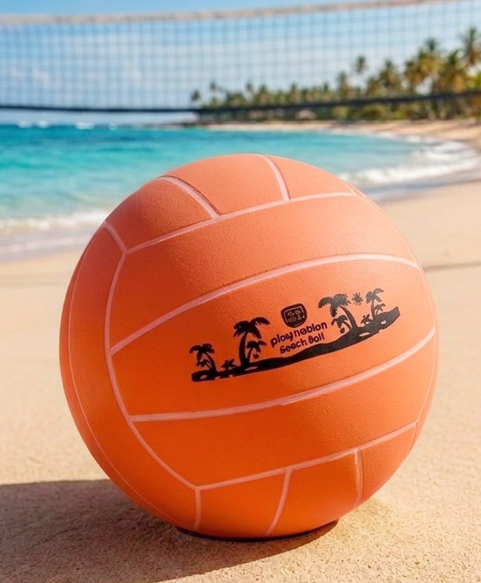 Play Nation Kids Beach Play Ball With Inflation Pin - 9 Inch - Orange| Lightweight Soft Ball for Beach Fun| Party, Pool & Outdoor Play| Improves Hand-Eye Coordination & Motor Skills-picture-39