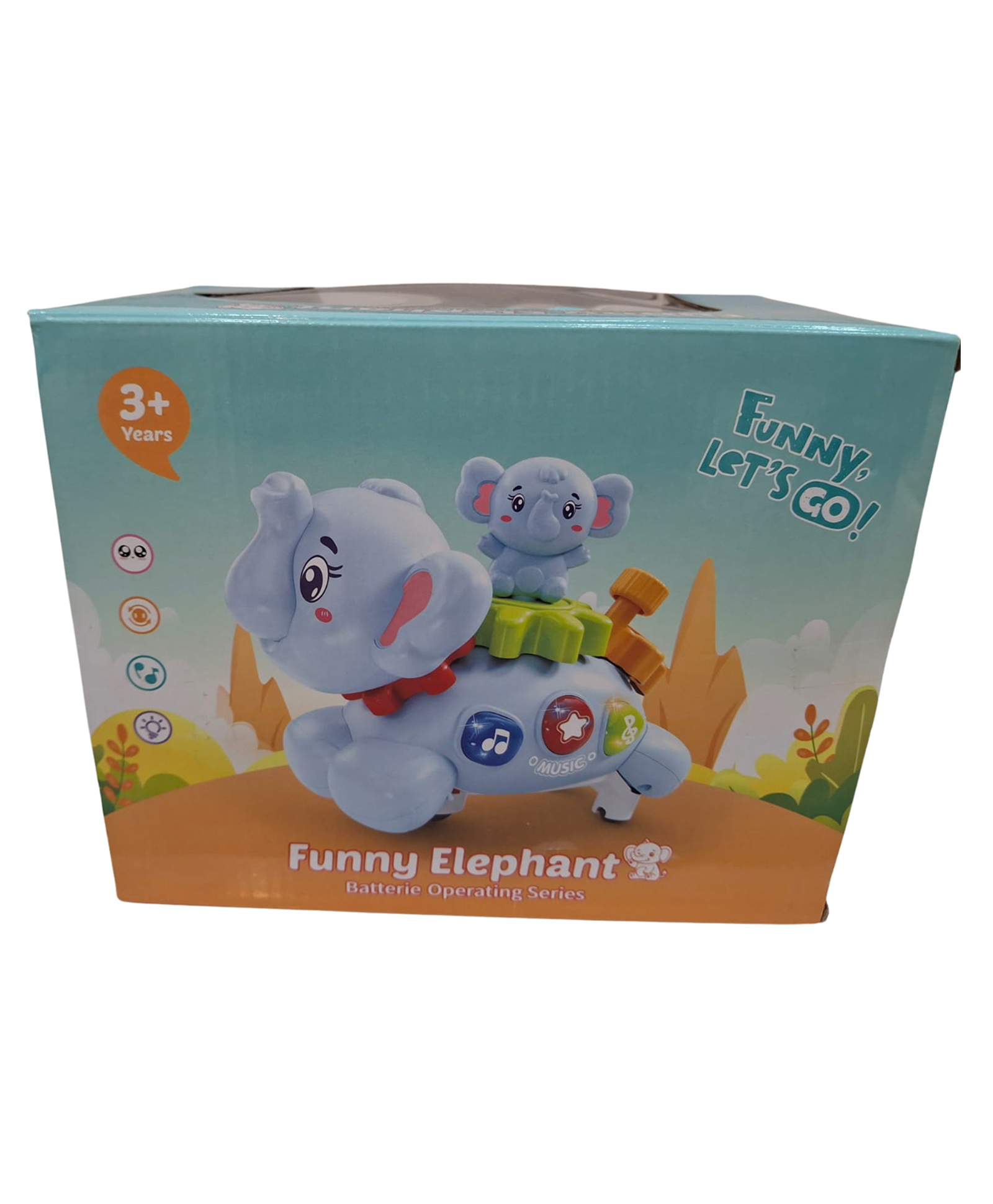 Lumo Brilliant Toys Musical Fuuny Walking Elephant Toys For Kids With Light-Up Gears, Educational Baby & Toddler Learning Toys, Fun Entertainment Kids Toys - Blue-image-14