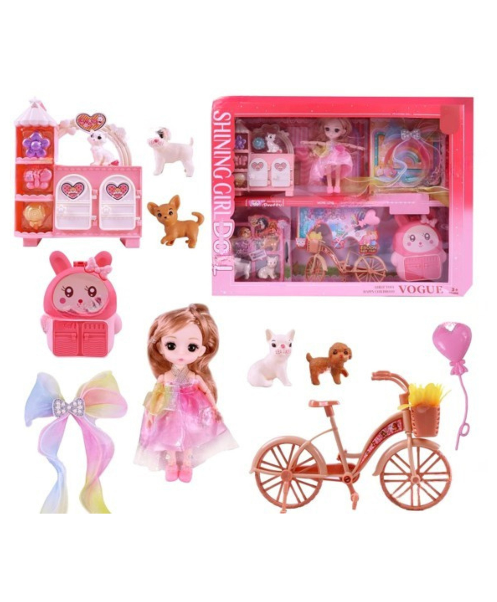 Lumo Brilliant Toys Kiki Doll Pet Shop Set with Accessories, Fun Pretend Gift for Girls, Kids Role Play Toy for Kids Character Playset - Multicolor-picture-30