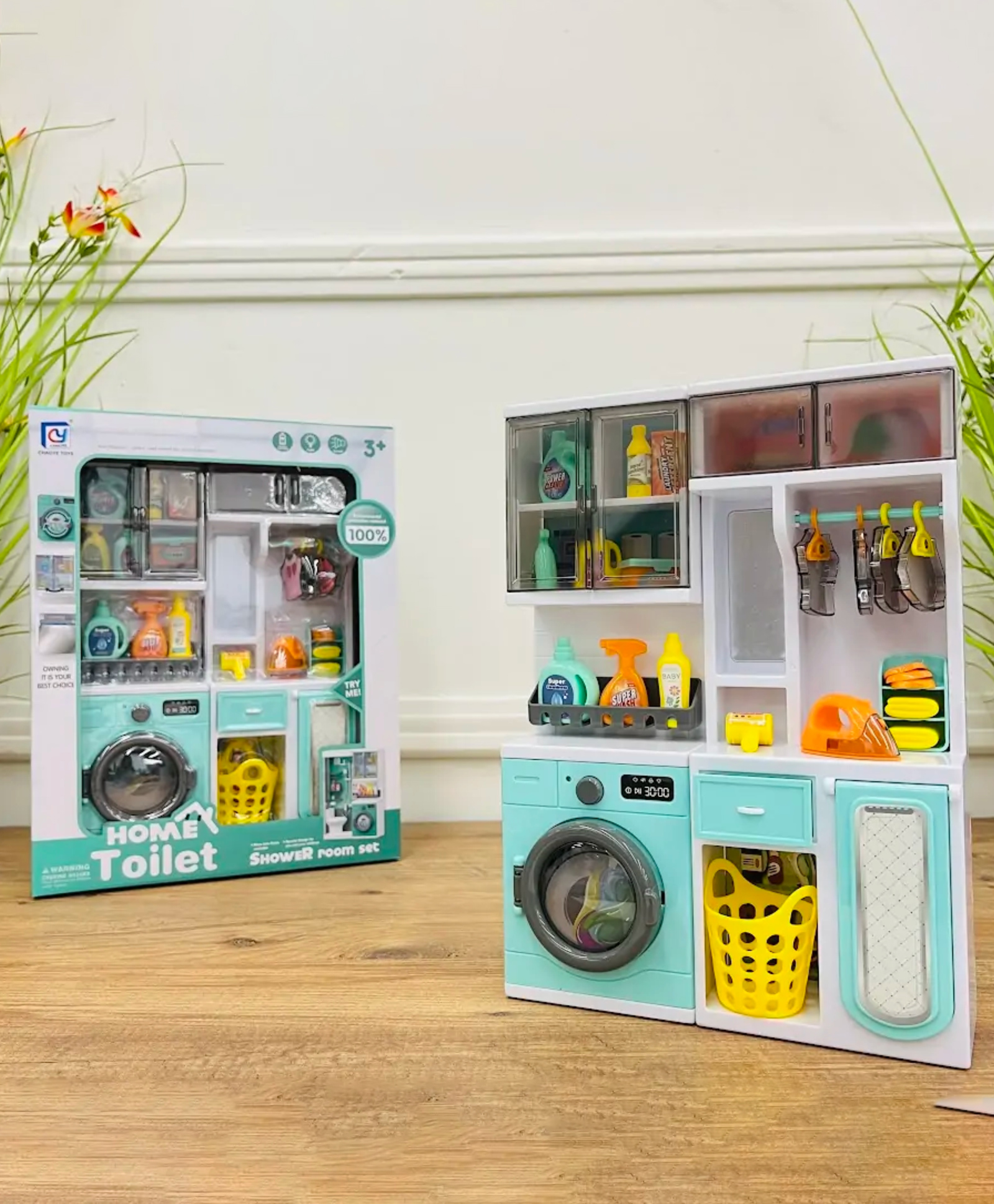 Lumo Brilliant Toys New Doll Bathroom Set Toys for Kids | Complete Dollhouse Accessories | Miniature Bathtub Sink and Toilet | Pretend Play Bathroom Set for Dolls | Realistic - Multicolor-picture-23