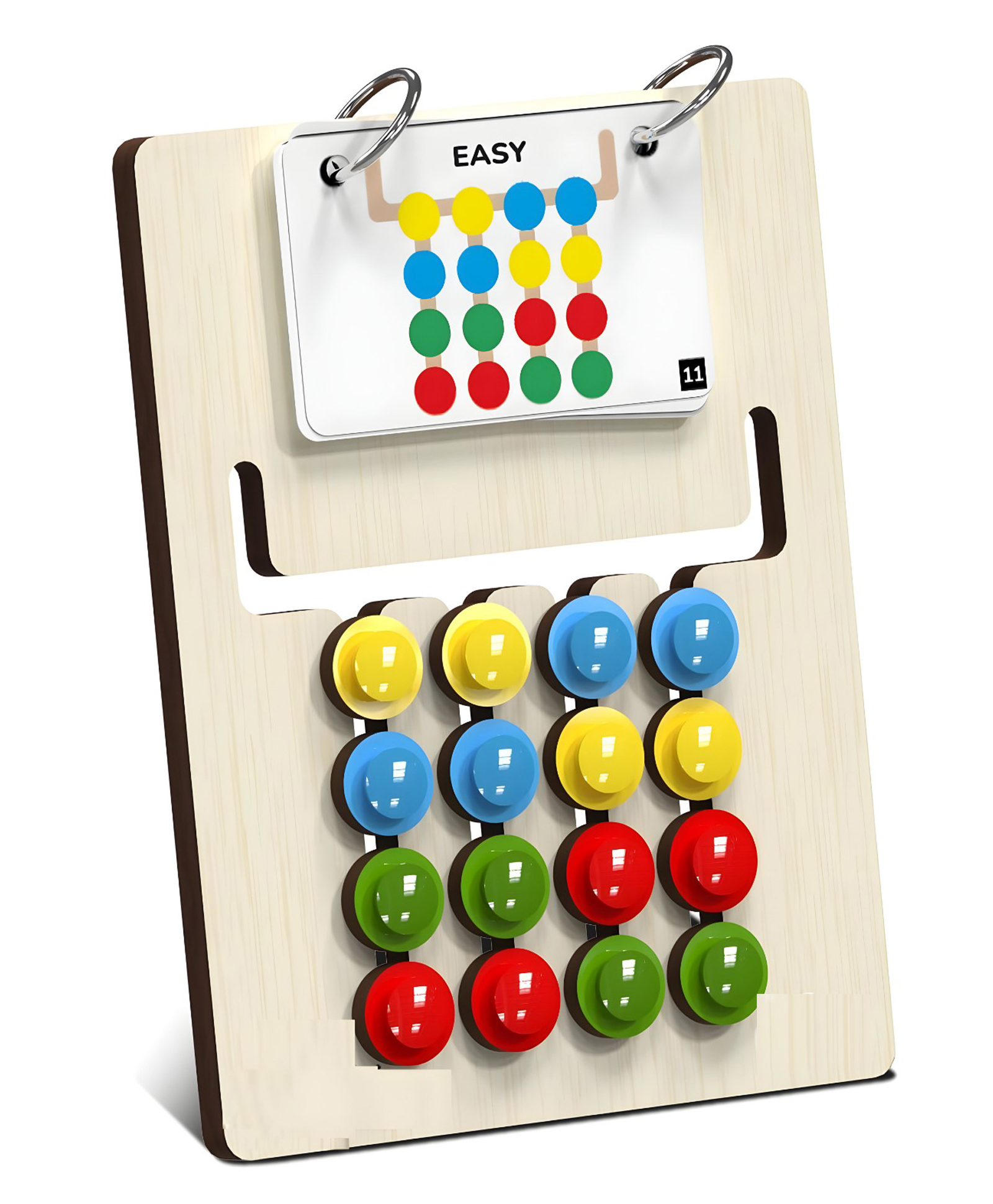 NEGOCIO Kids Montessori Slide Puzzle I Color & Pattern Matching Learning Toys for Kids Travel Friendly- PACK OF 1 - COLOR MAY VARY-picture-14