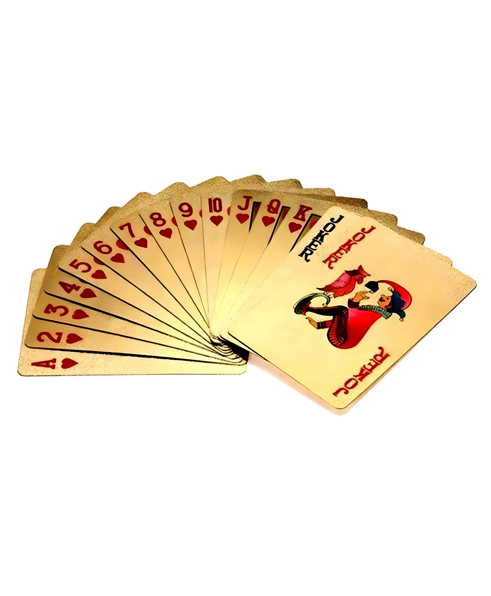 NEGOCIOGold Deck of Waterproof Cards, Flexible PVC Plastic Gold Playing Cards Premium Poker Cards, Golden Color Waterproof Playing Cards Washable Flexible Use for Party Game- PACK OF 1- COLOR MAY VARY-image-35