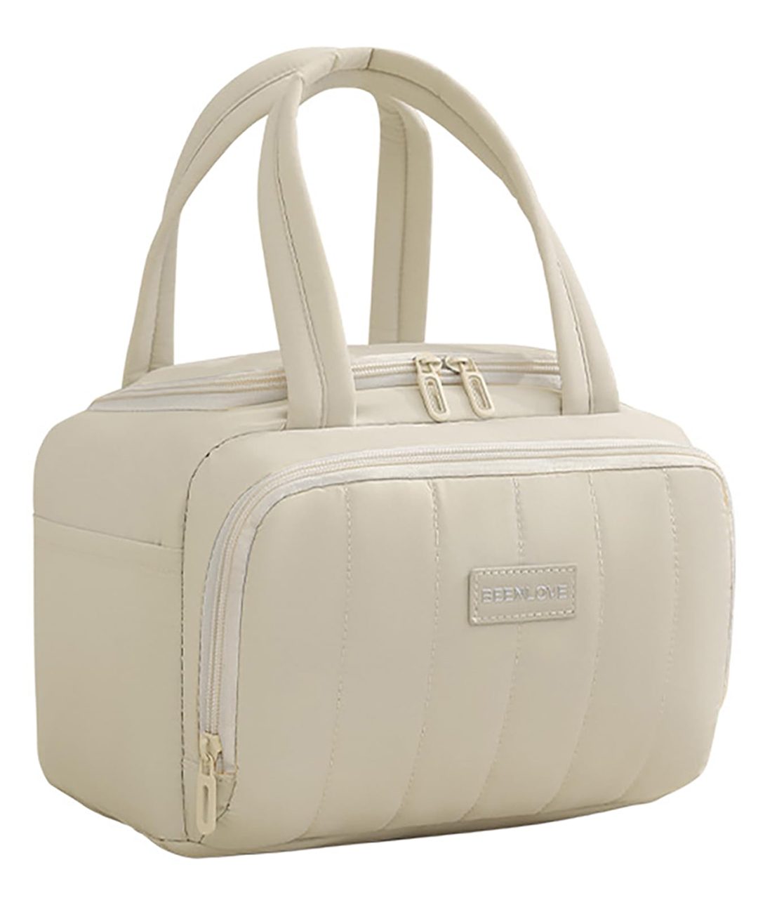 House of Quirk Thermal Insulated Lunch Bag for Work Fresh Keeping Lunch Box Satchel for Office Travel & Outdoor Picnic - Beige-image-7