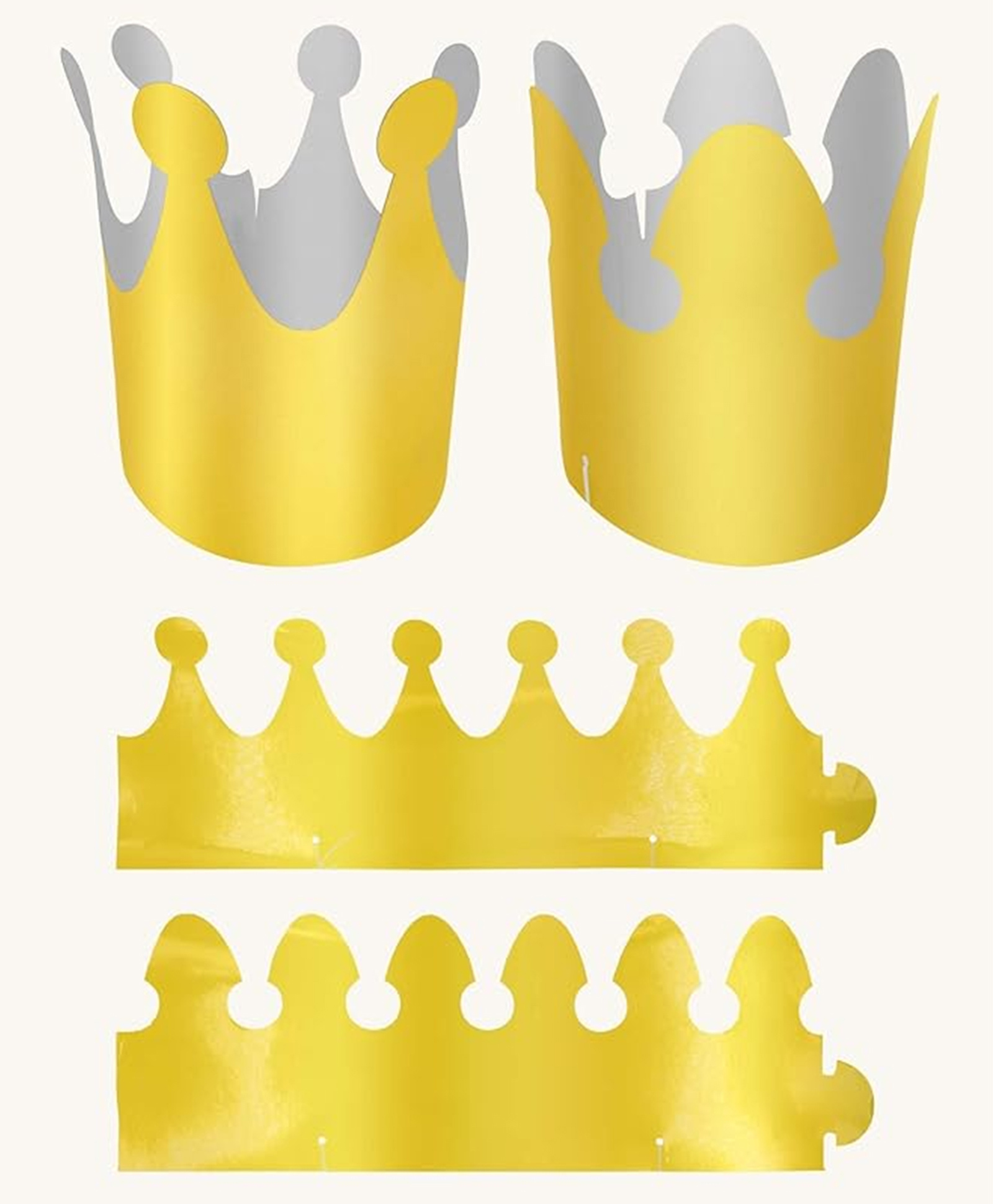 Special You pack of 24 pack of golden paper crown party hats for kids, birthday caps for kids, golden crown for theme birthday party supplies, birthday party return gifts, crown for kids-picture-13