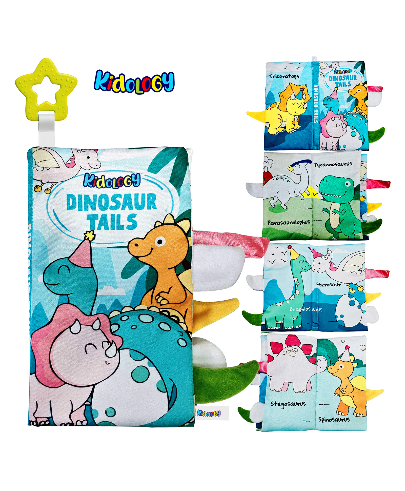 Kidology Dinosaur Tails Baby Cloth Book-image-32