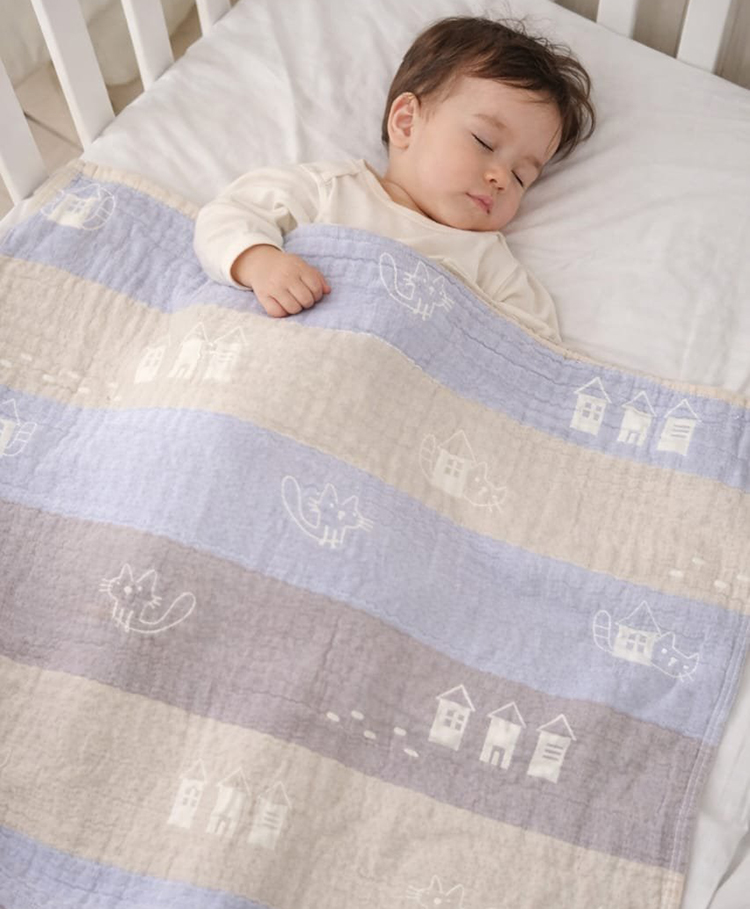 Honor Your Home Premium 100% Organic Cotton Lightweight Cool Blanket 0-36 M - Multicolour-image-30