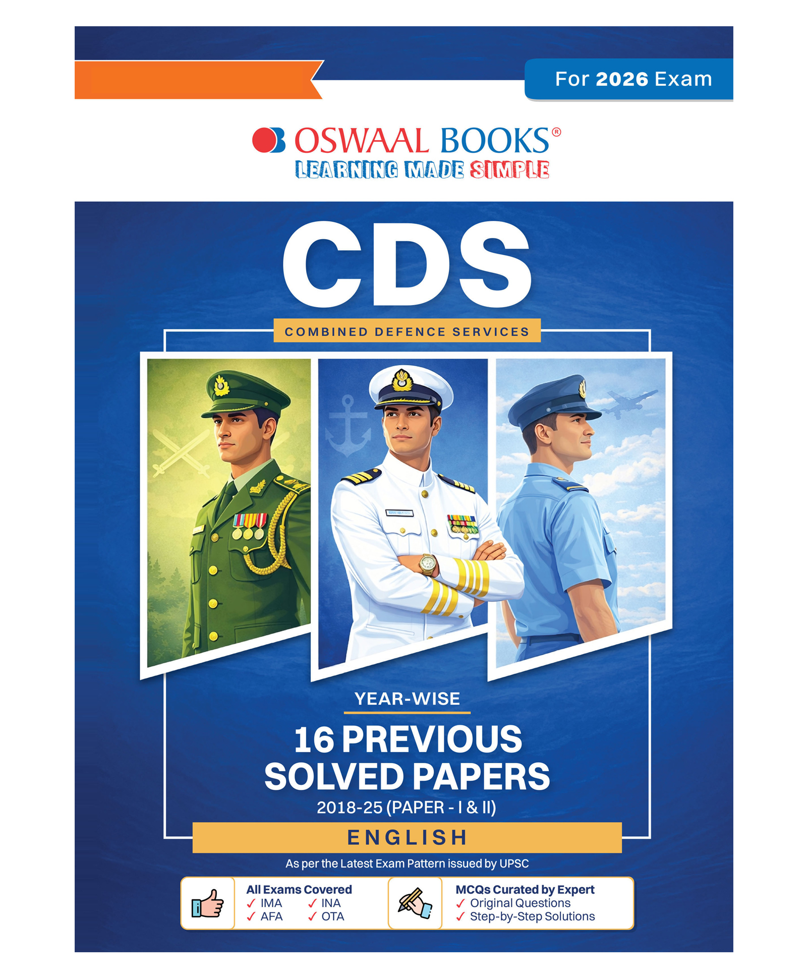 OSWAAL BOOKS CDS (Combined Defence Services) 15 Solved Papers Year-wise 2018-2025 (I & II) | English-image-8