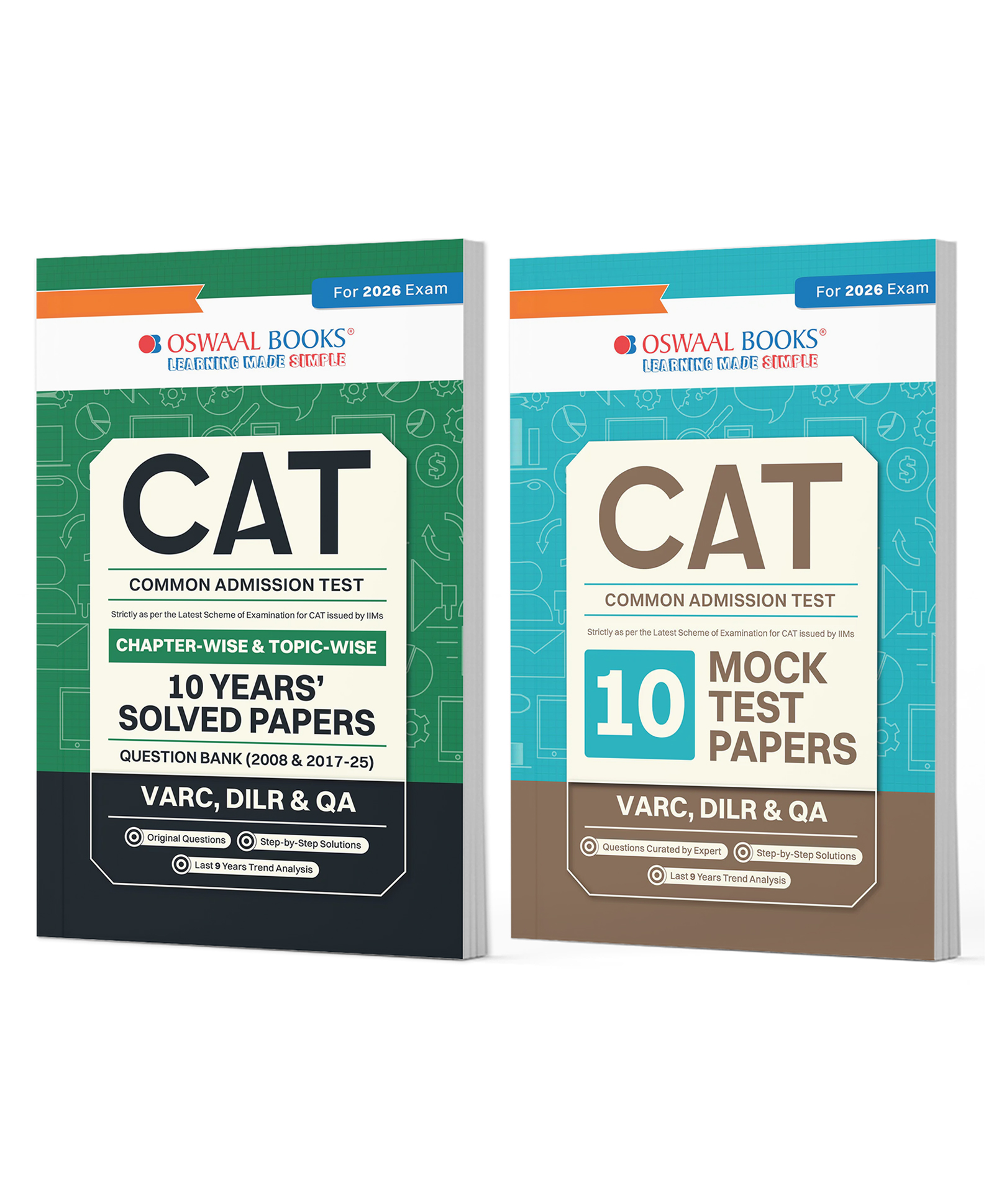 OSWAAL BOOKS CAT 10 Years' Solved Papers + 10 Mock Test Papers (Set of 2 books) | For 2026 Exam-image-36
