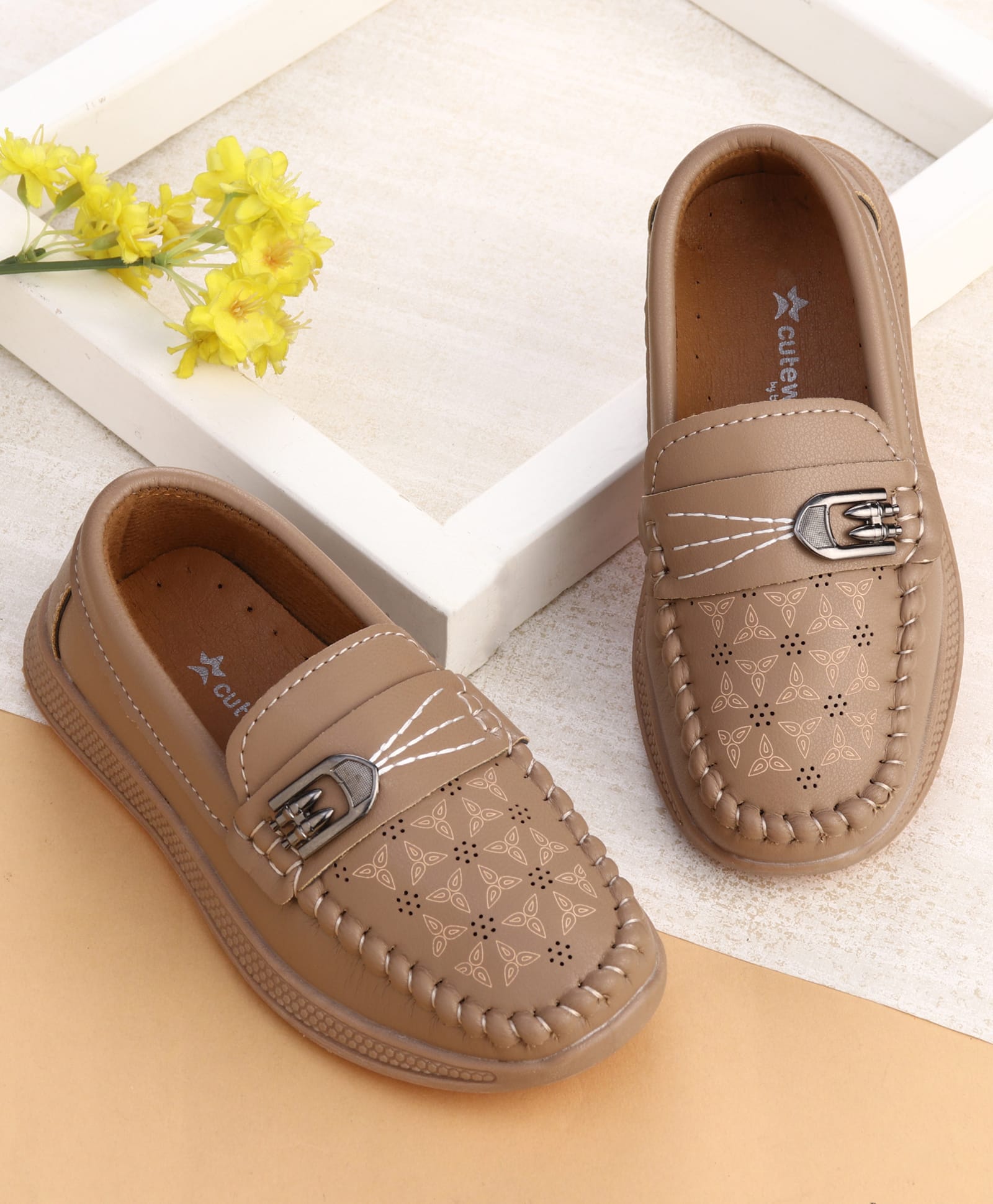 Cute Walk by Babyhug Slip On Loafers - Brown