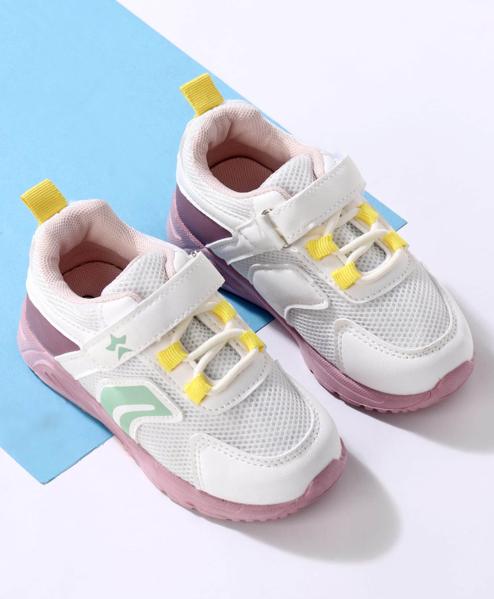 Cute Walk by Babyhug Velcro Closure Sneaker Shoes - White