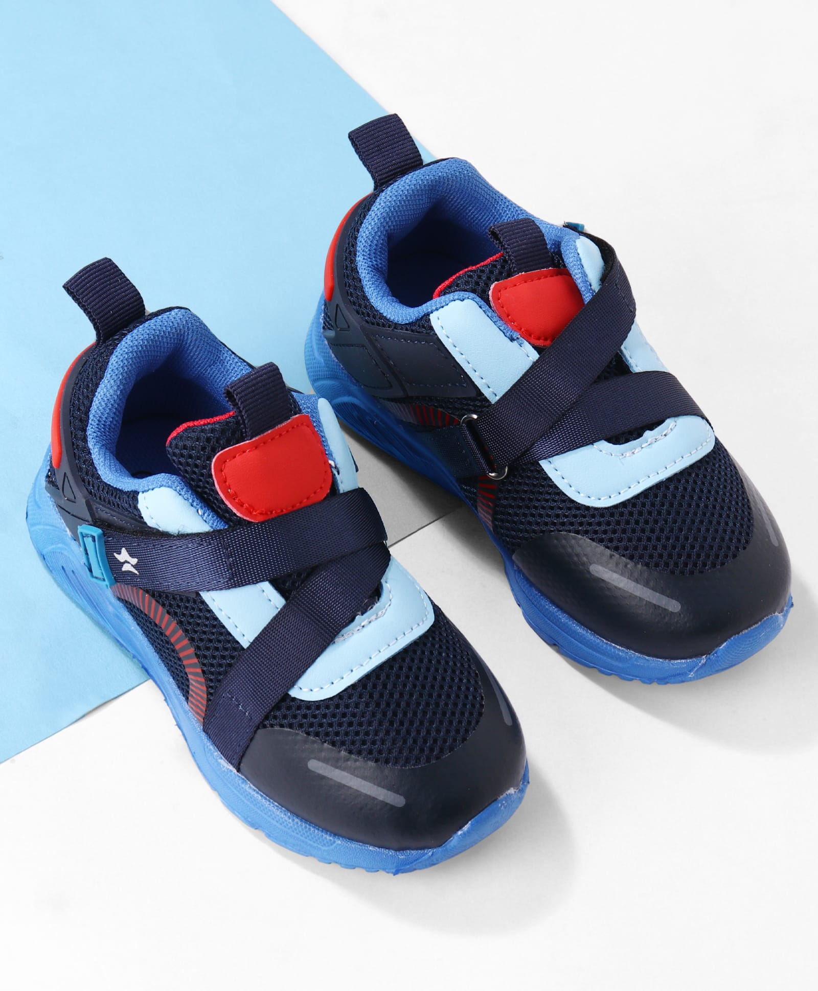 Cute Walk by Babyhug Velcro Closure Sneaker - Blue-image-40