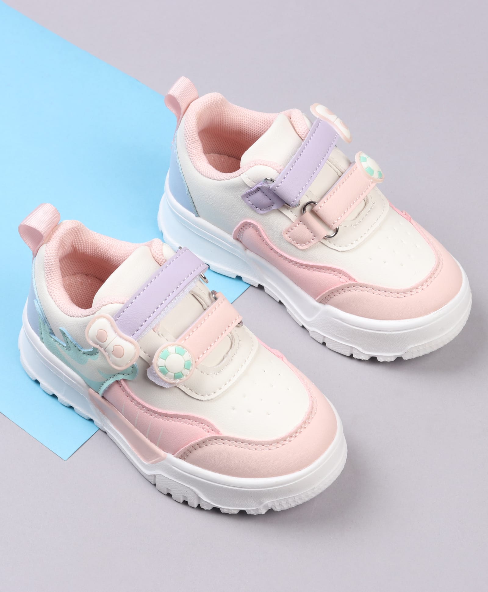 Cute Walk by Babyhug Closure Solid Color Sneakers - Pink-image-29