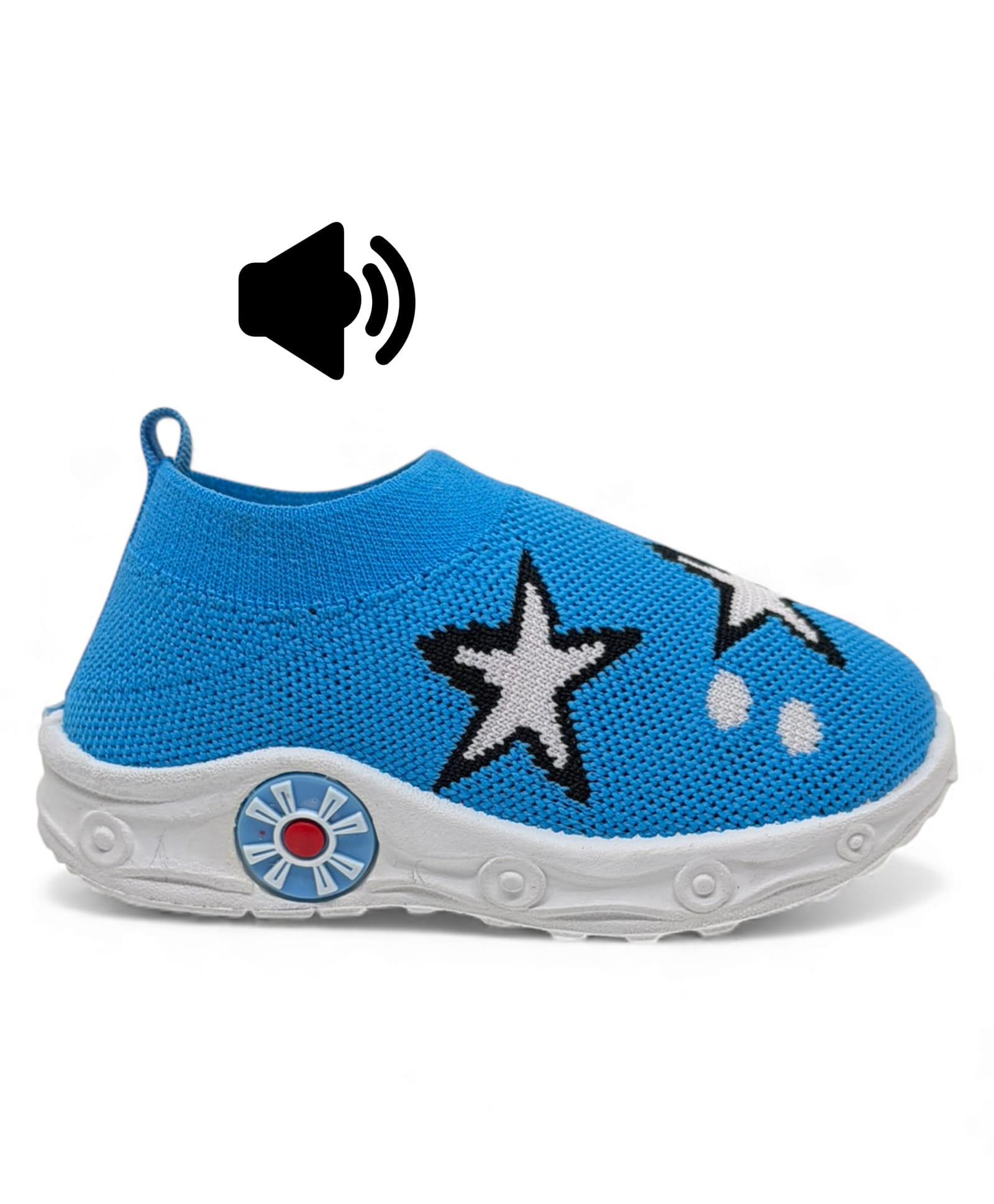 Lil Lollipop Star Designed Musical Slip On Shoes - Blue-image-49