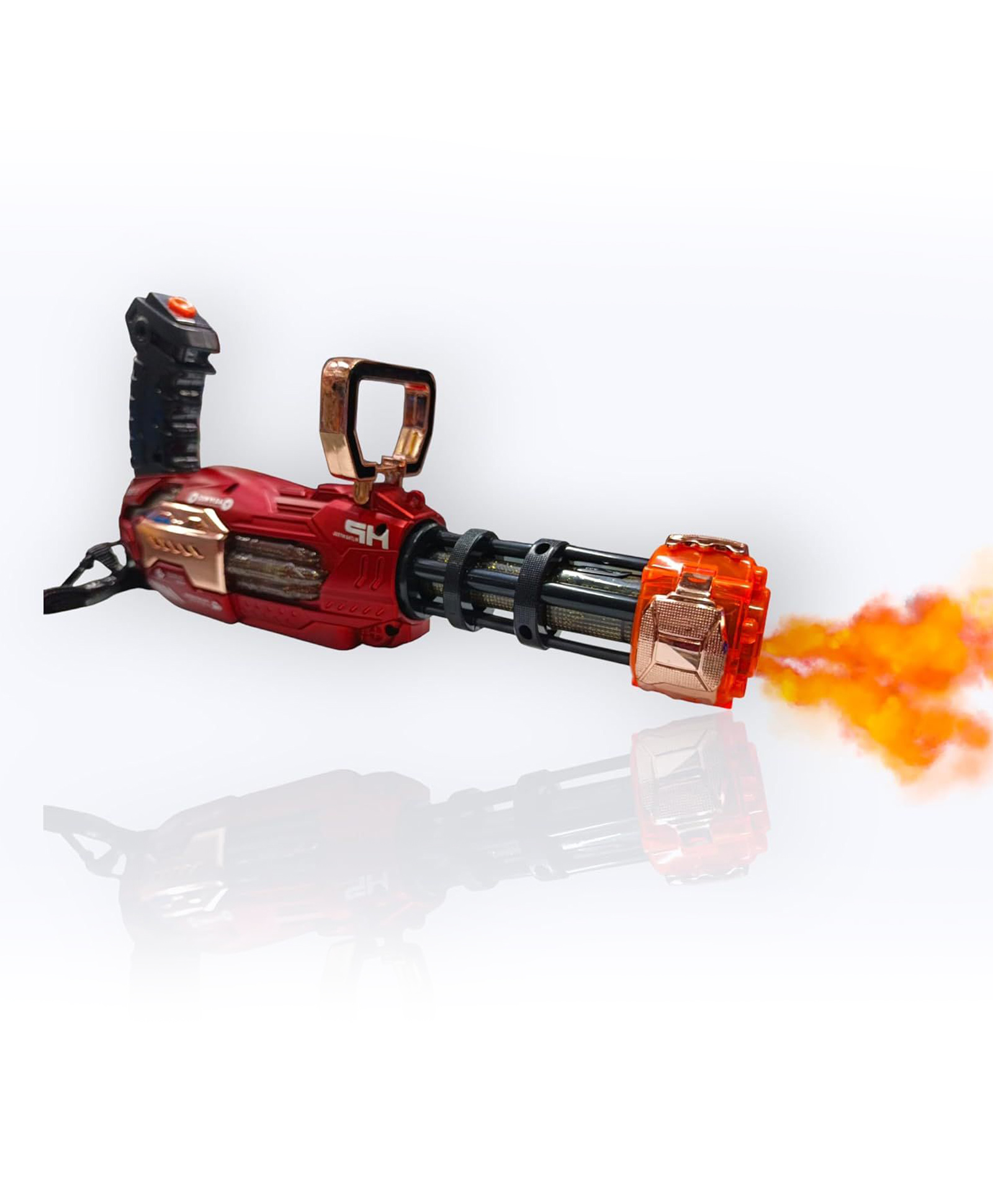 AKN TOYS Musicals Smoke Blaster Gun with Light Effects, Red and Blue, Battery Operated - PACK OF 1 - ( COLOR MAY VARY )-image-38