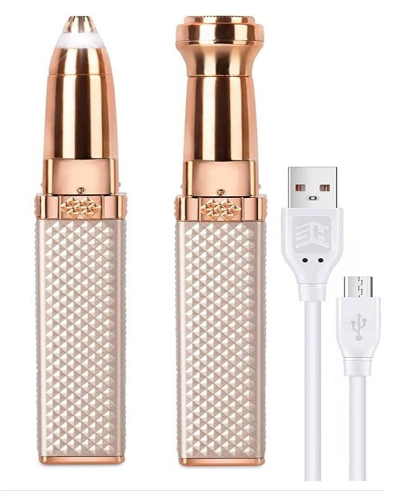 WOLTAX Multi-Purpose Electric Facial Hair Remover for Women Eyebrow, Face, Nose & Body Trimmer (Rose Gold)-image-6