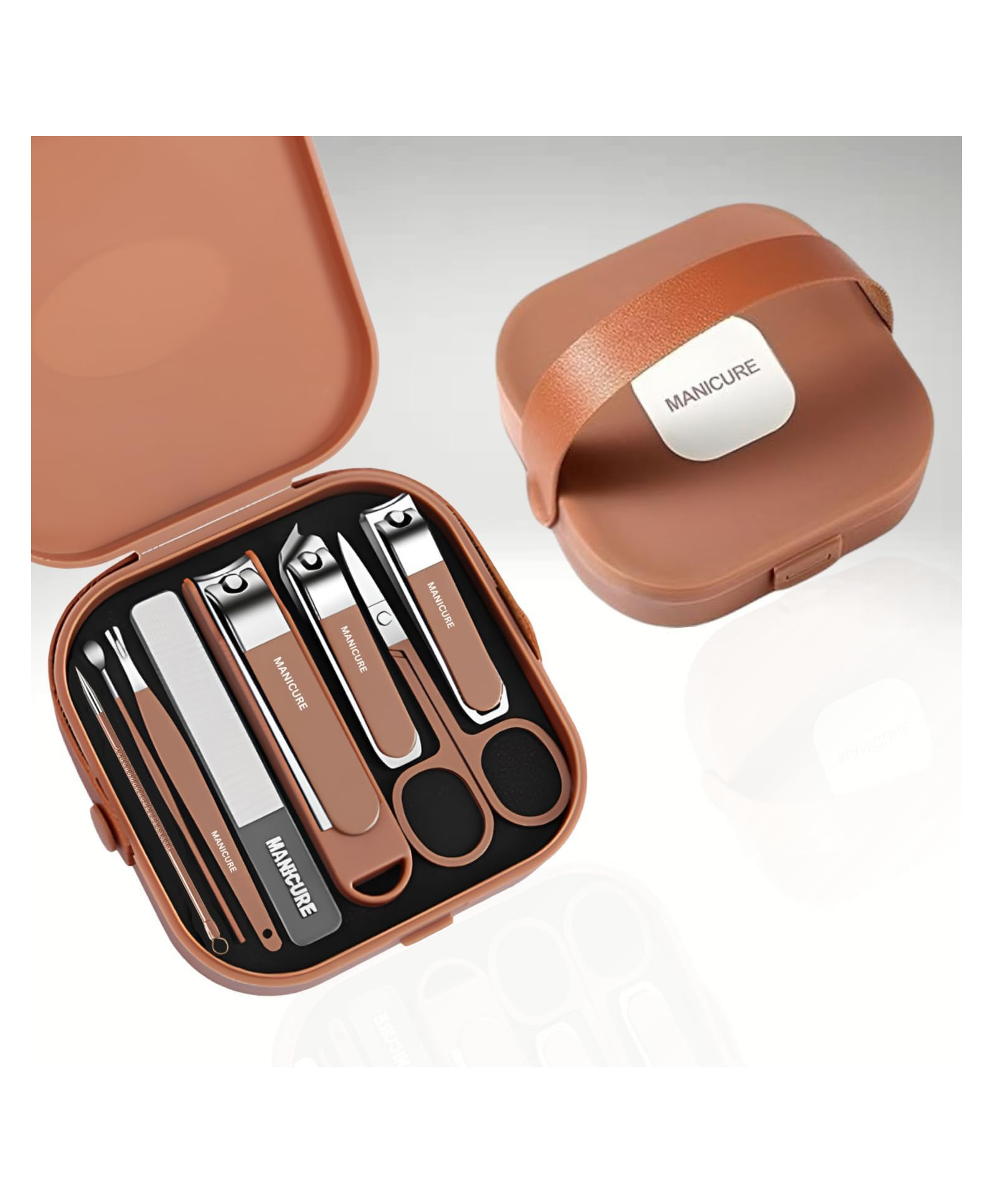 WOLTAX Premium Manicure & Pedicure Grooming Kit with Storage Case Nail Care Set for Men & Women-picture-16