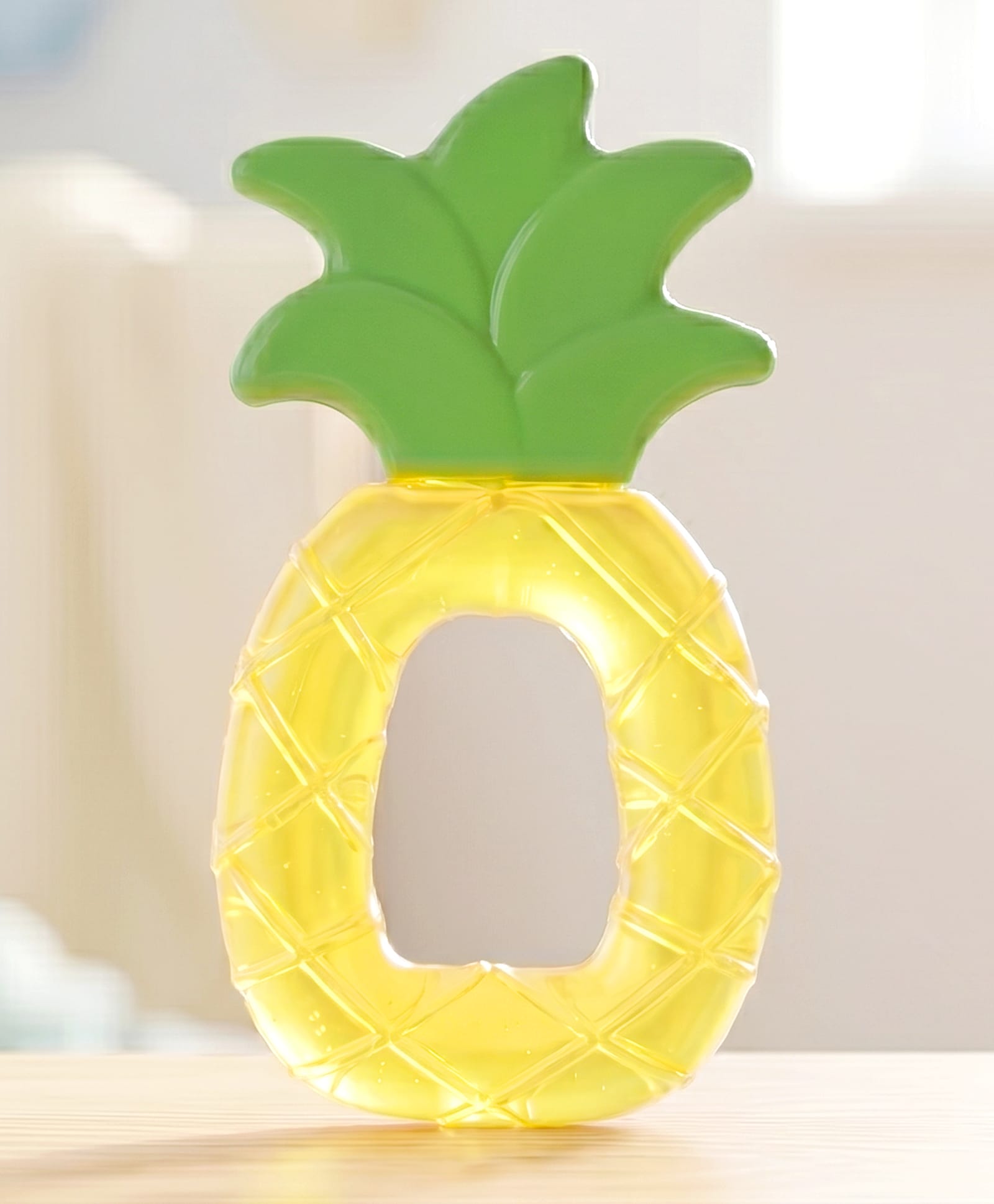 Babyhug Pineapple Shaped Water Filled Teether - Yellow| BPA-Free & Non-Toxic| Textured Surface| Refrigerator Safe| Soothes Teething Gums| Easy-to-Hold| Oral & Motor Skills Development| 3+ months-image-16