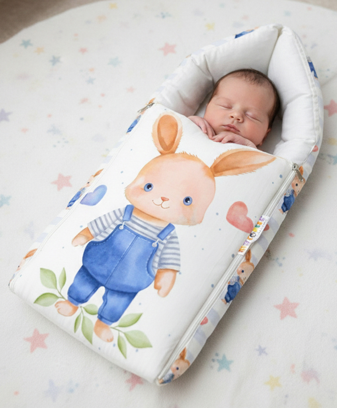 new comers NEW COMER 3 in 1 Baby Bed Sleeping Bag & Carry Nest Infant Portable Bassinet for Baby Carrying-Off white-picture-12