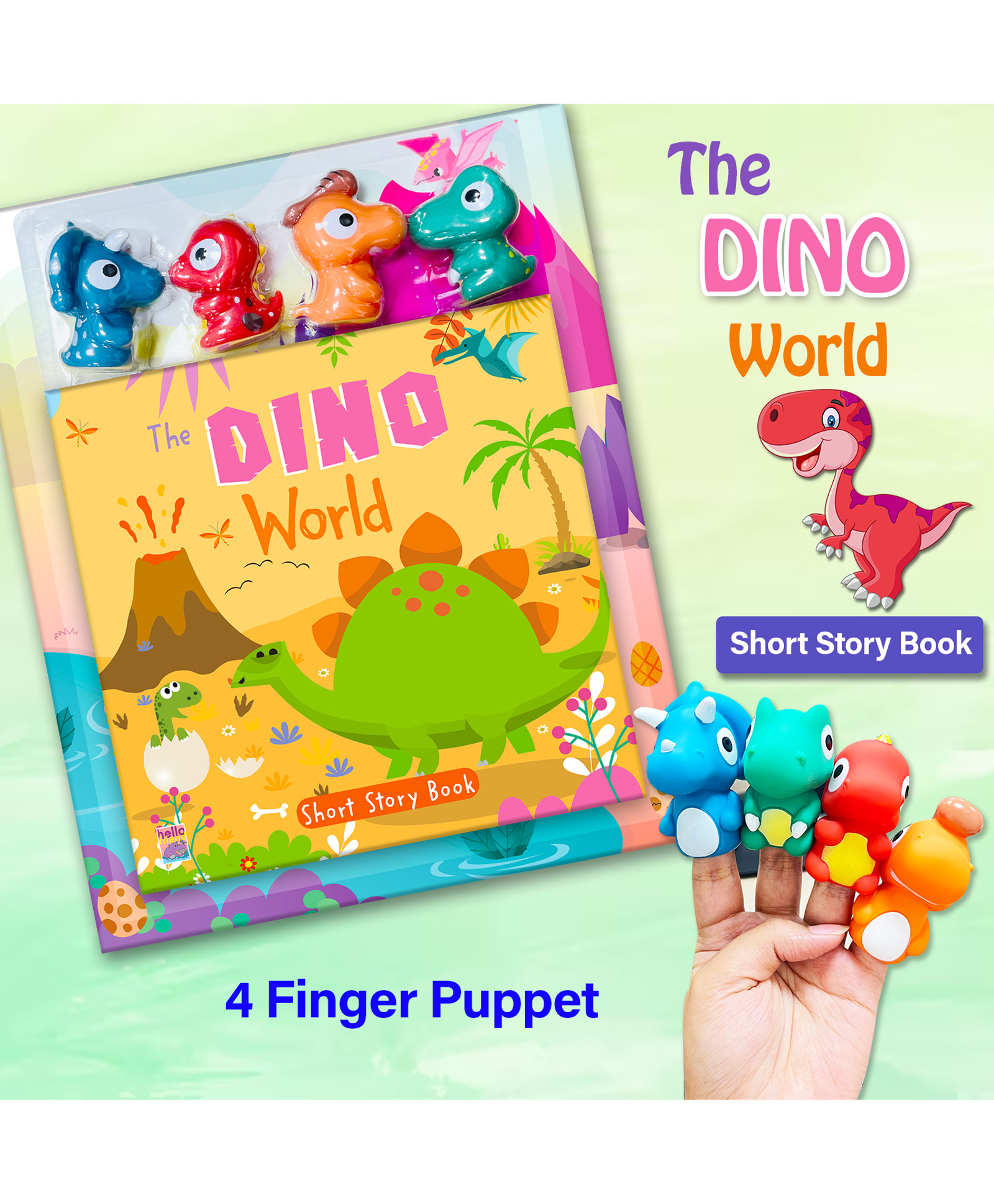 The Dino World Short Story & Activity Book for Kids | Fun Prehistoric Dinosaur Learning-image-16