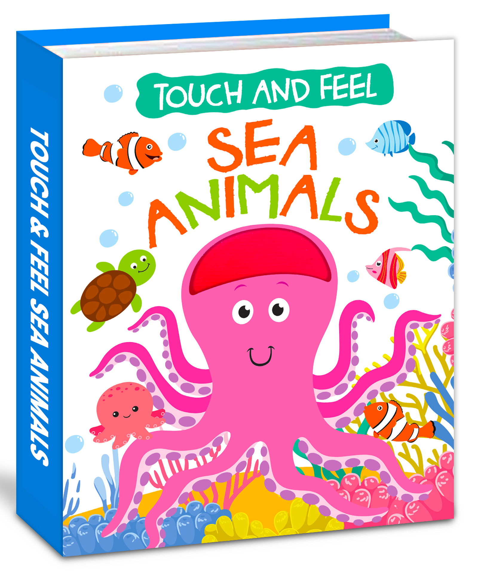Touch and Feel Sea Animals; Sensory and Learning Activity for Kids, Toddlers, Preschoolers Early Readers-image-16