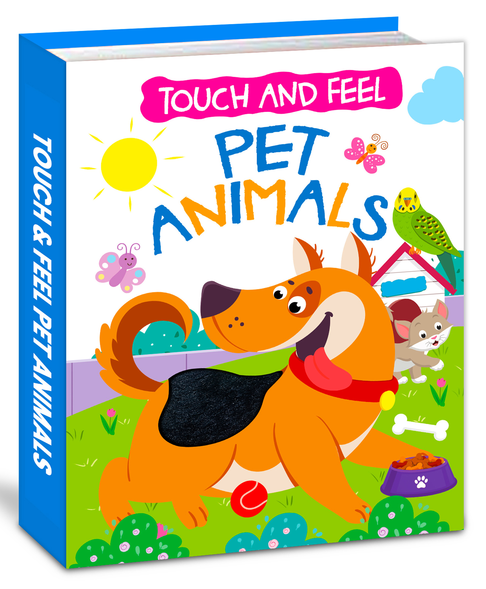hellofriend books Touch and Feel Pet Animals; Interactive Sensory Learning Activity for Kids, Toddlers, Preschoolers Early Learners-picture-13