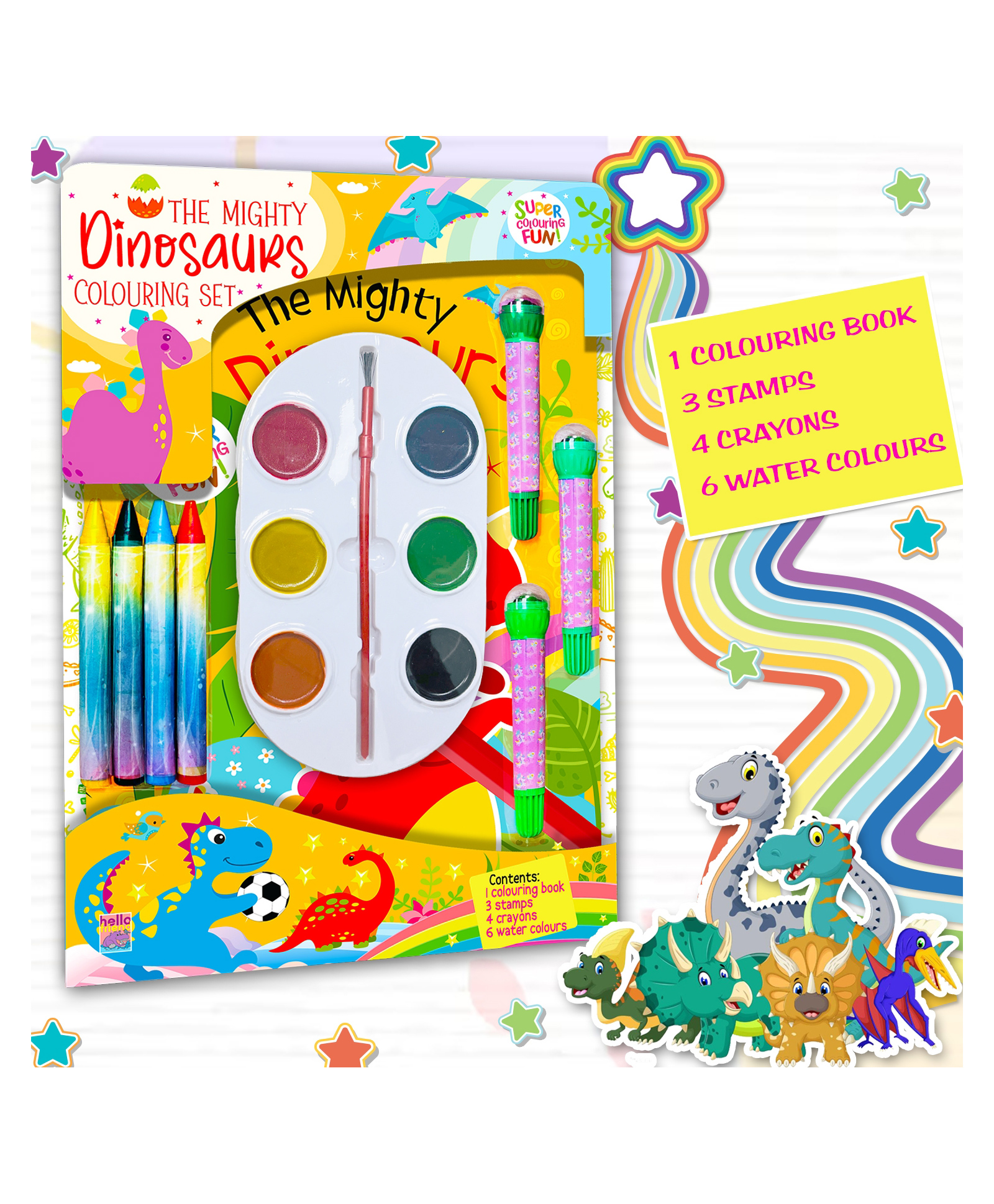 The Mighty Dinosaur Colouring Set; Prehistoric Fun and Educational Coloring Activity for Kids, Toddlers, Preschoolers Early Learners-image-37