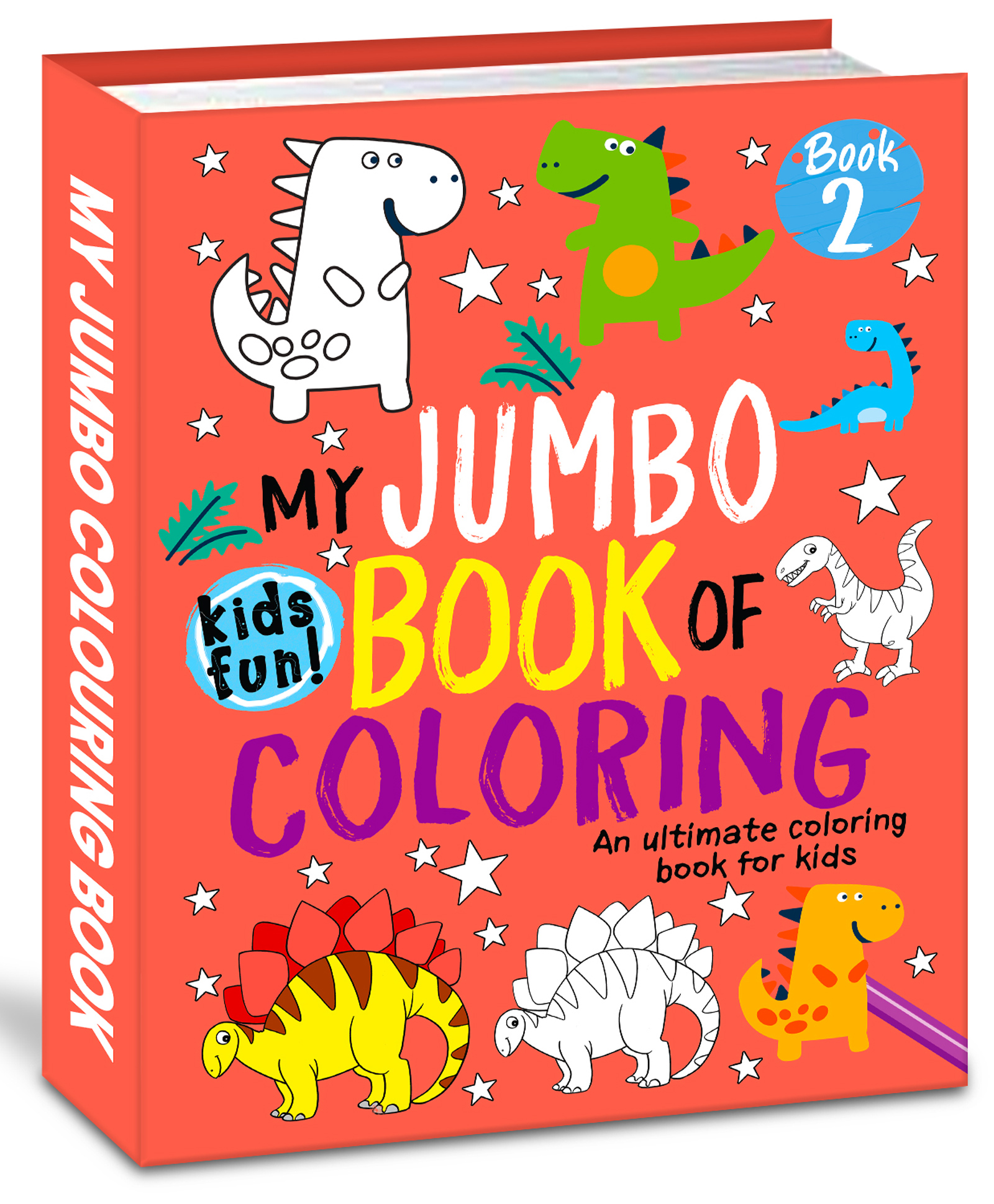 My Jumbo Book of Coloring Orange Book 2; Fun and Creative Activity Book for Kids, Toddlers, Preschoolers Early Learning-image-11