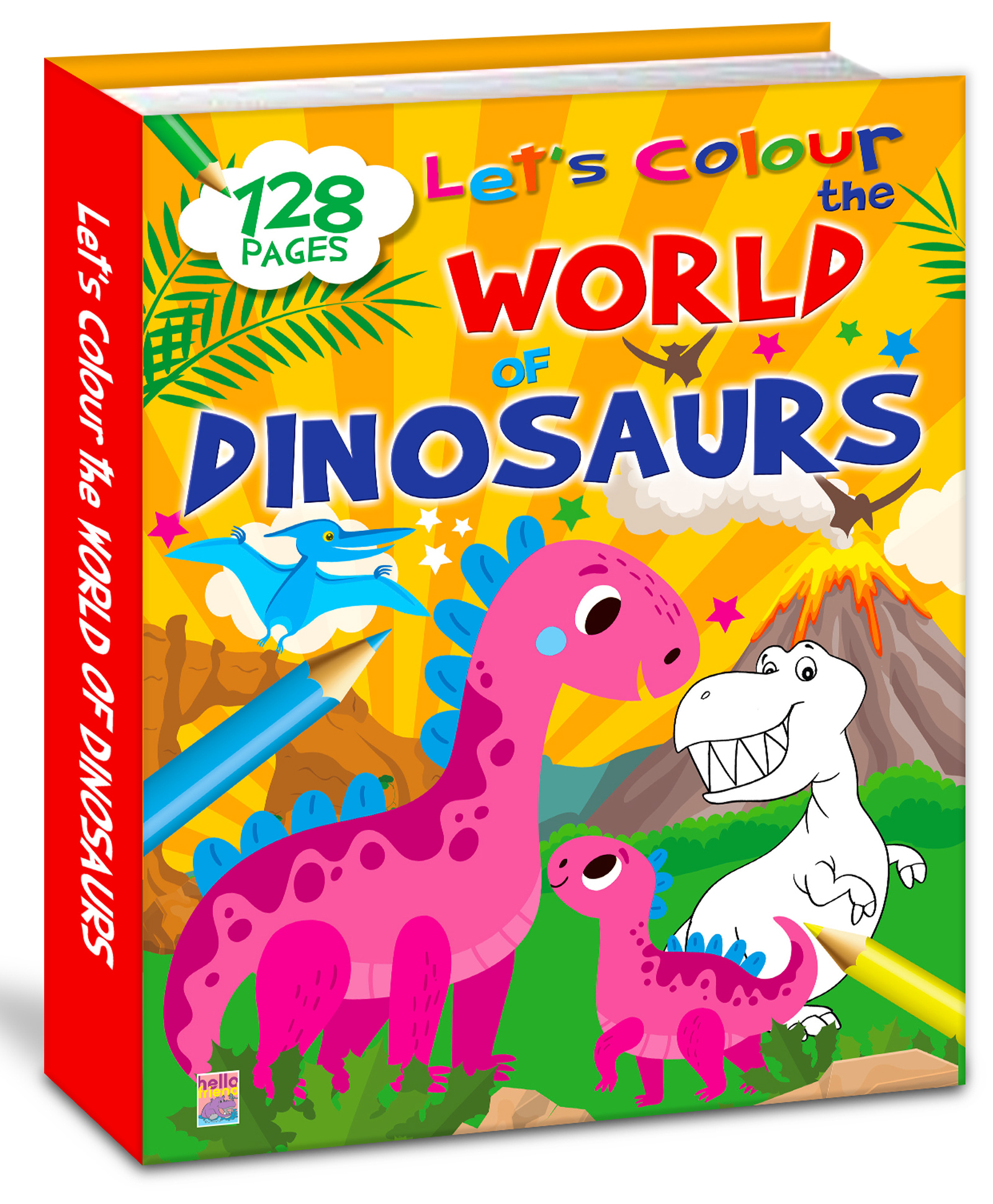 hellofriend books Let's Colour the World of Dinosaurs; Fun Prehistoric Coloring Activity Book for Kids, Toddlers, Preschoolers Early Learners-picture-14