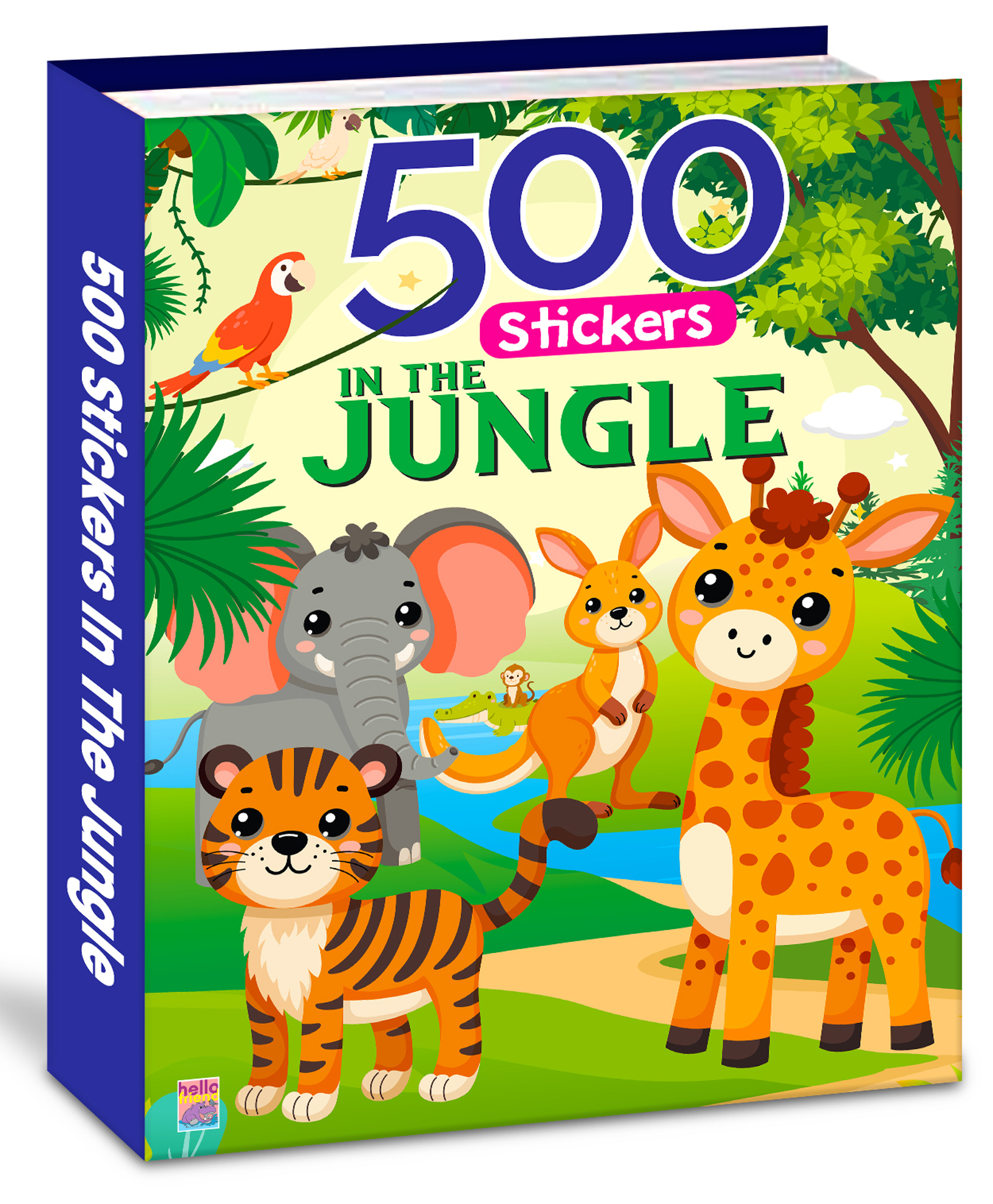 500 In the Jungle Sticker Book; Jungle Animal Sticker Activity Book for Kids, Toddlers, Preschoolers, Early Learning-image-37