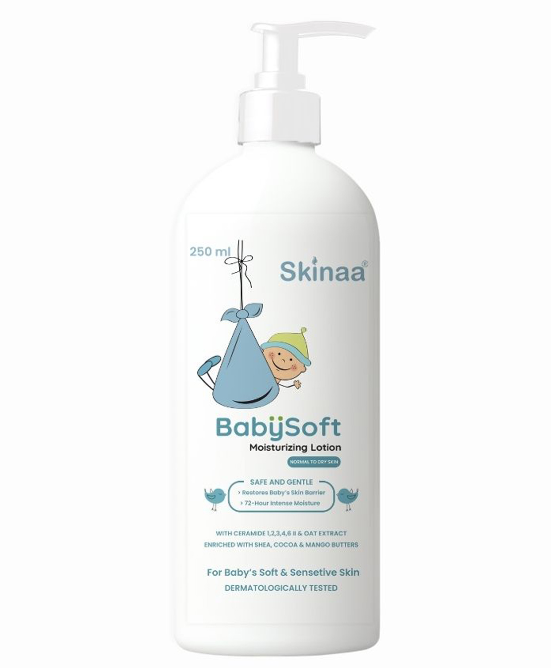 Skinaa BabySoft Baby Lotion with Ceramides & Oat Extract for Soft Baby Skin 250 ml-picture-21